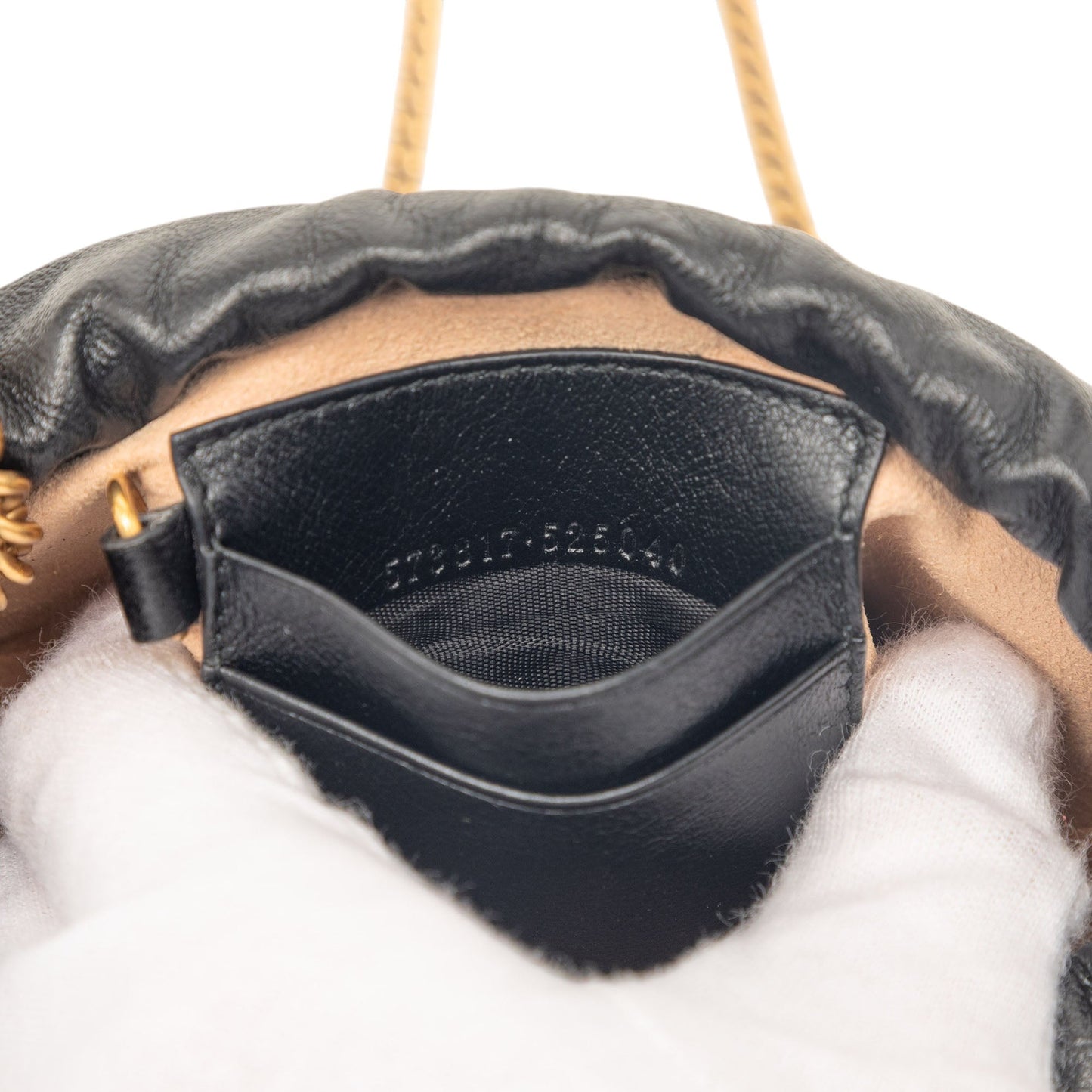 Gucci Mini GG Marmont Matelasse Diagonal Leather Torchon Bucket Bag