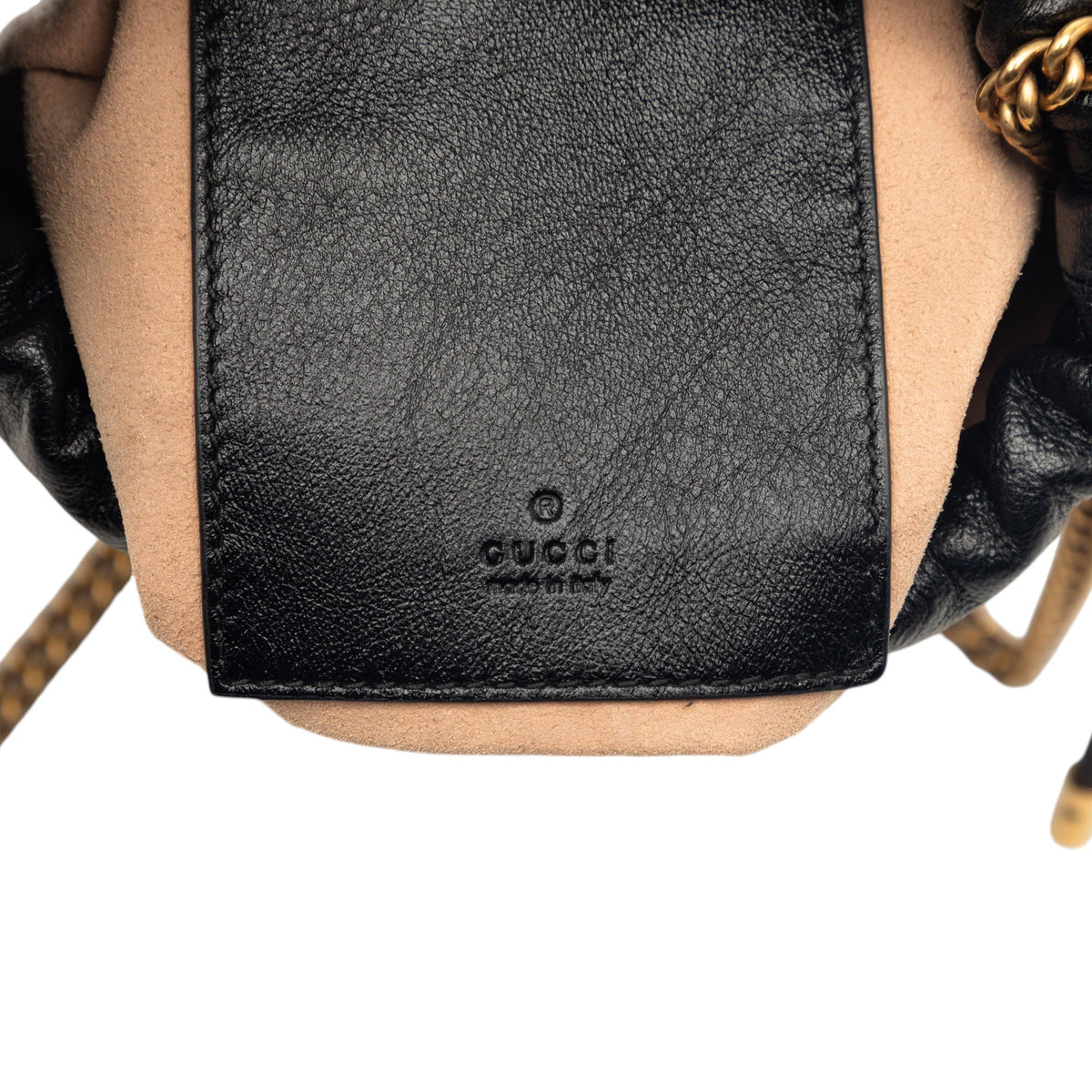 Gucci Mini GG Marmont Matelasse Diagonal Leather Torchon Bucket Bag