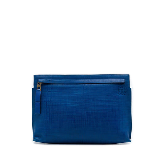 LOEWE Leather Anagram T Clutch