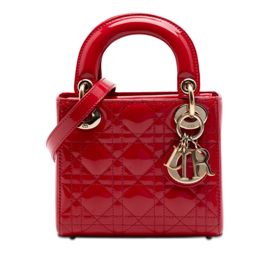 Dior Mini Patent Cannage Lady Dior