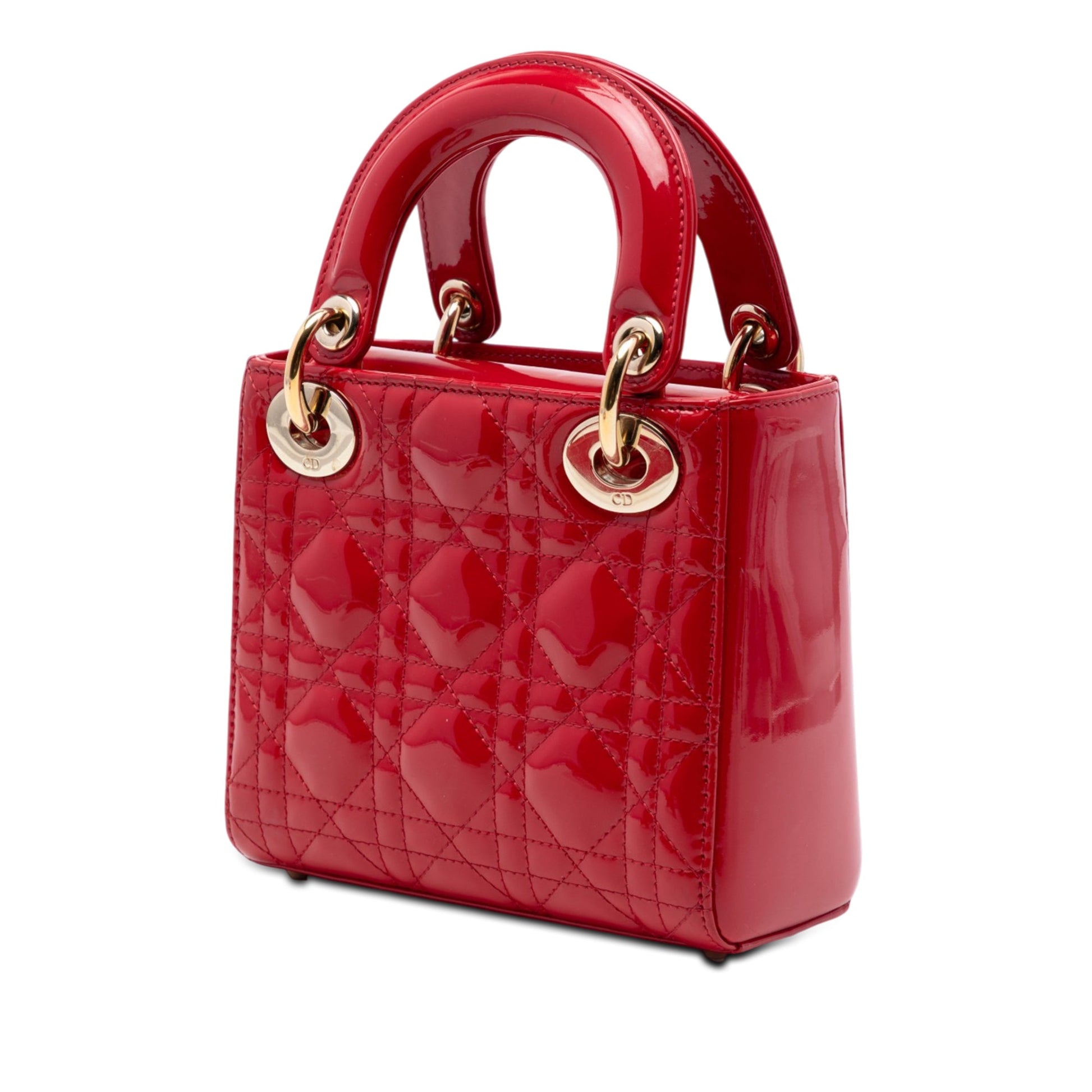 Dior Mini Patent Cannage Lady Dior