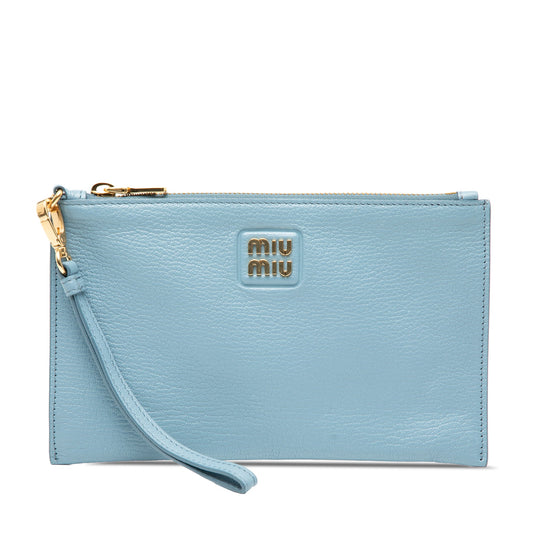 Miu Miu Goatskin Madras Clutch