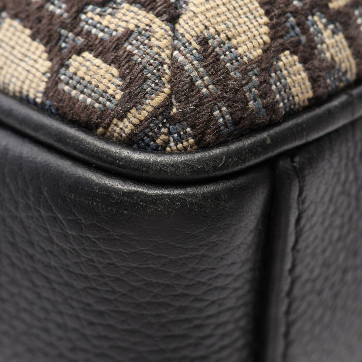 Dior Mini Oblique Canvas and Leather Rider 2.0 Zip Messenger Bag — Black