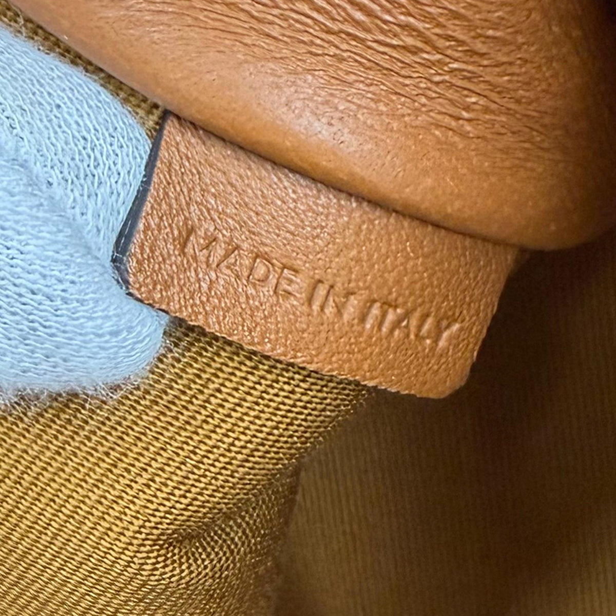 Celine Triomphe Coated Canvas Clutch On Chain