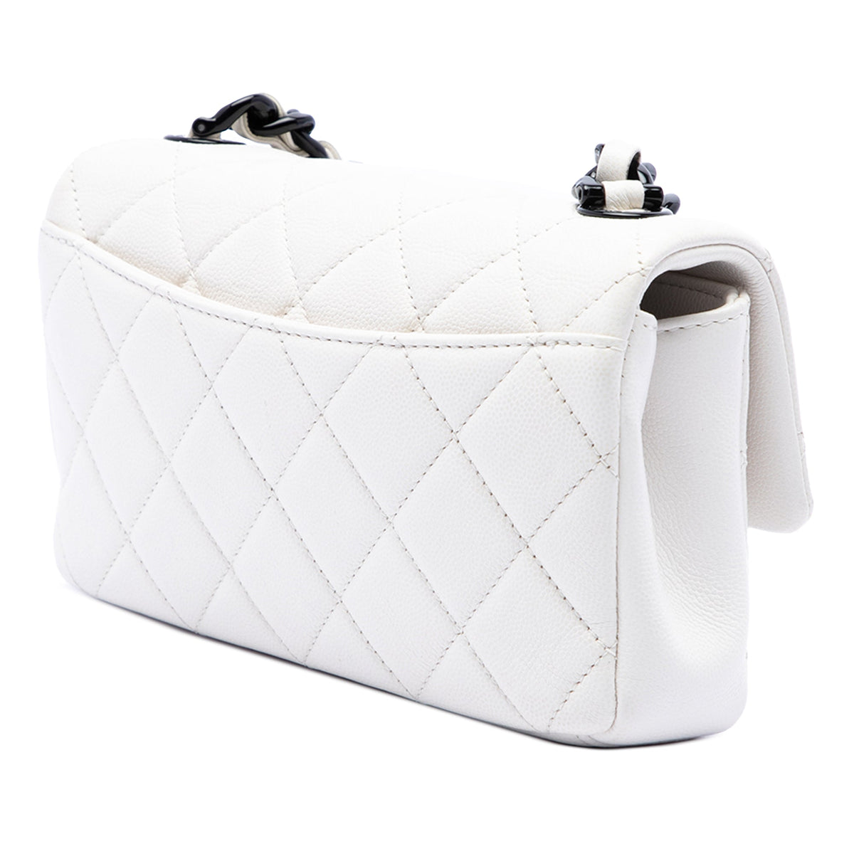 Chanel Small Quilted Caviar My Everything Flap — White