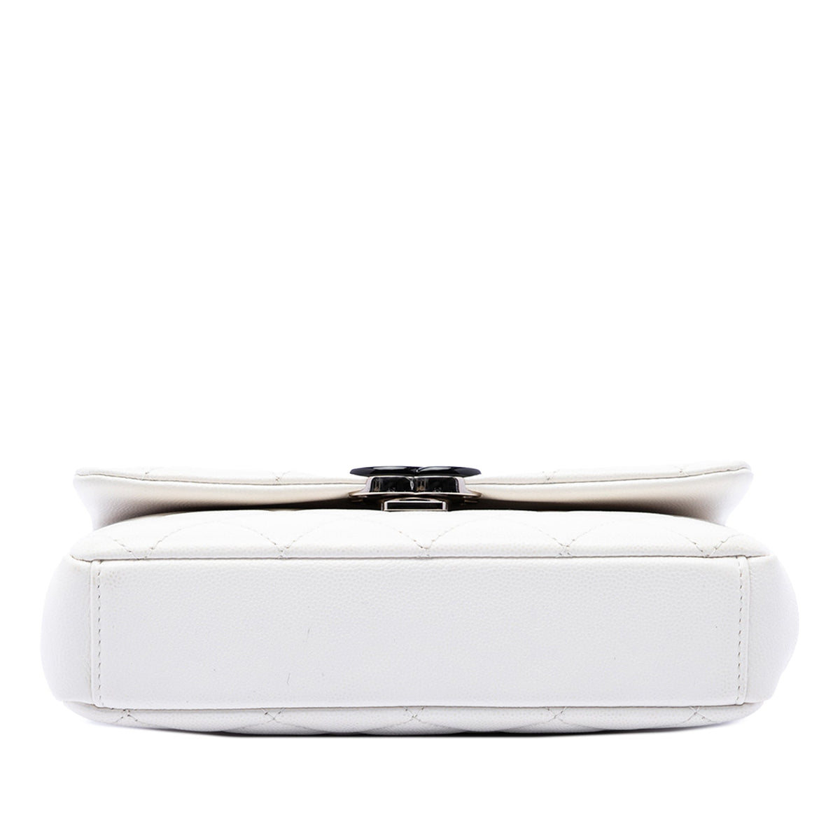 Chanel Small Quilted Caviar My Everything Flap — White