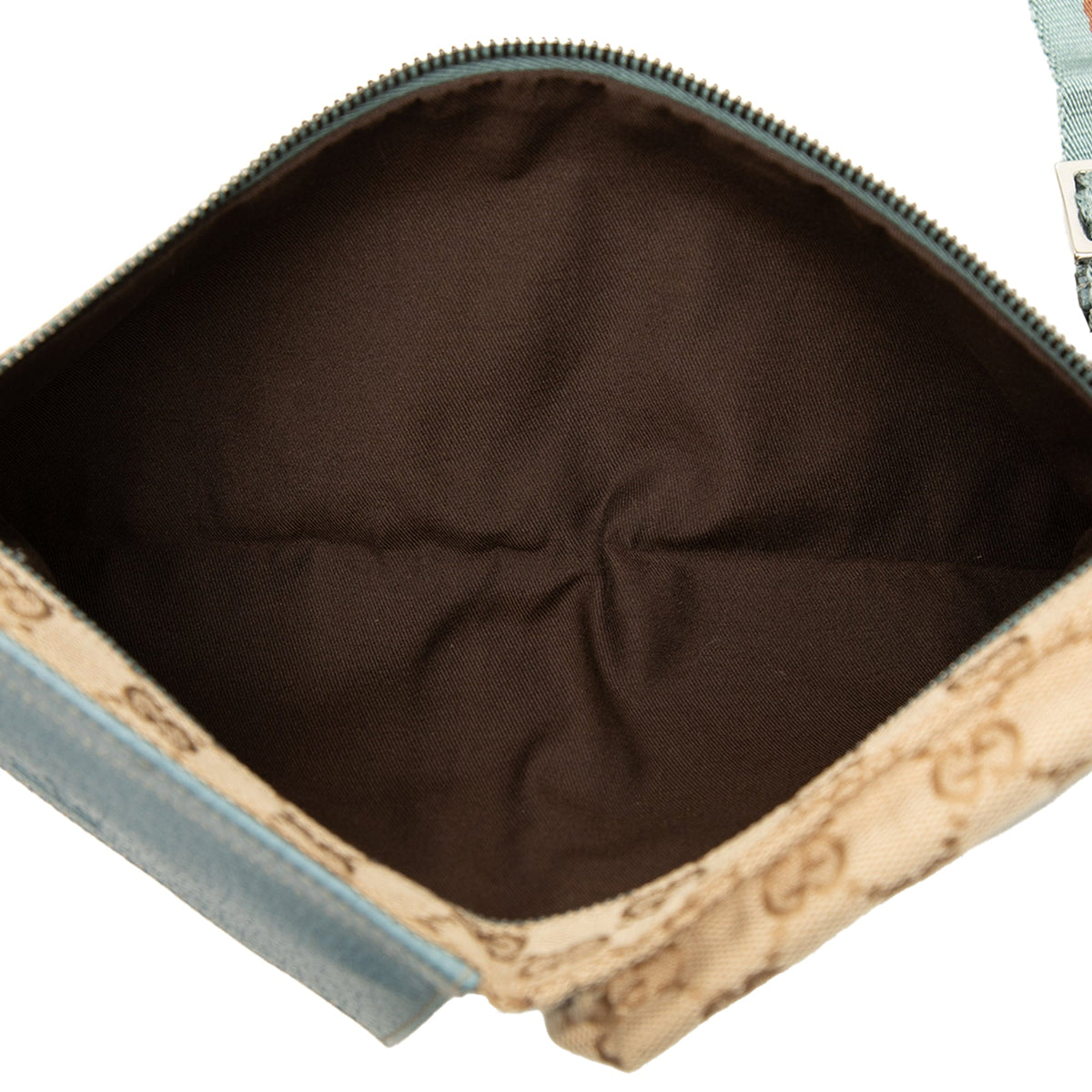 Gucci GG Canvas Web Double Pocket Belt Bag