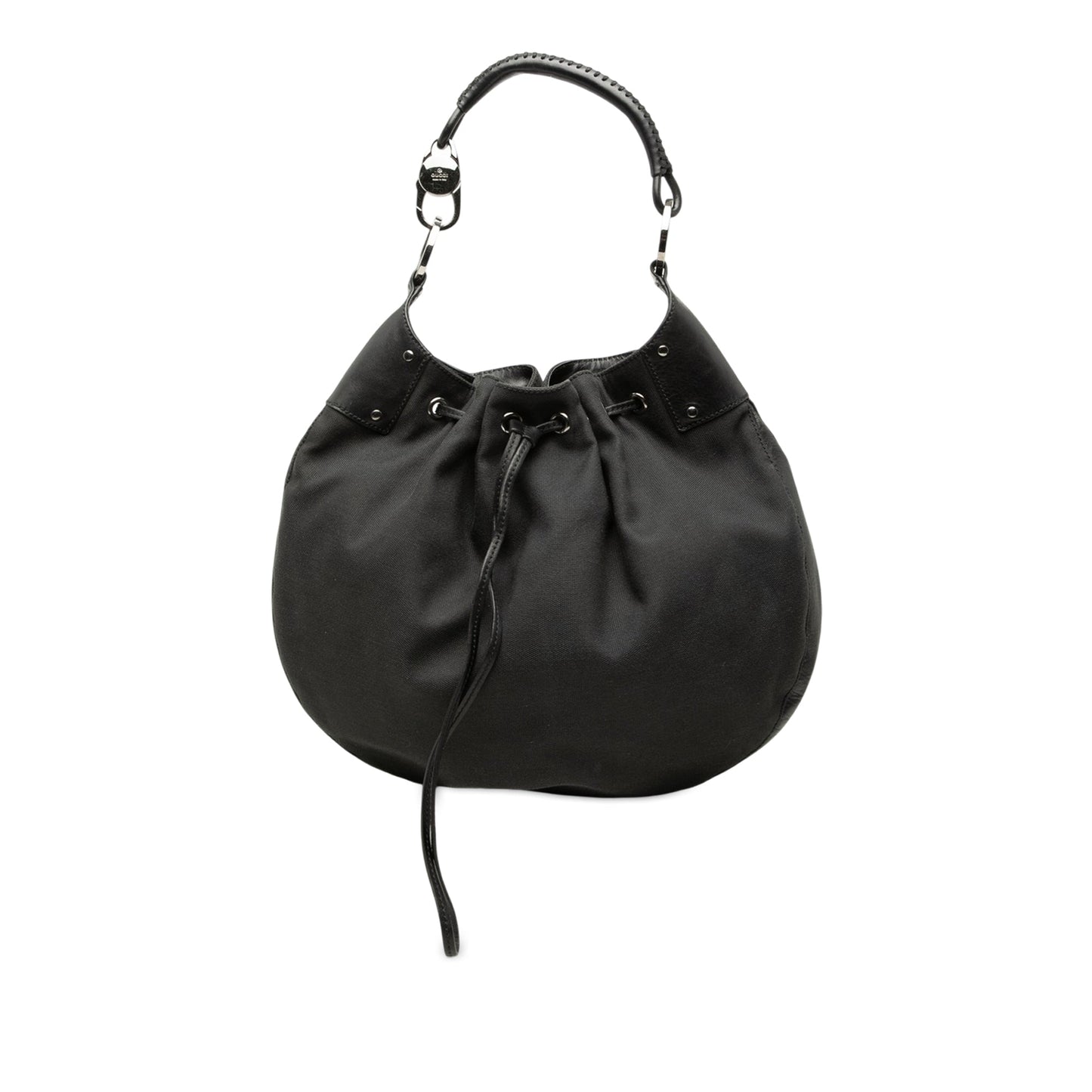 Gucci Canvas Drawstring Hobo
