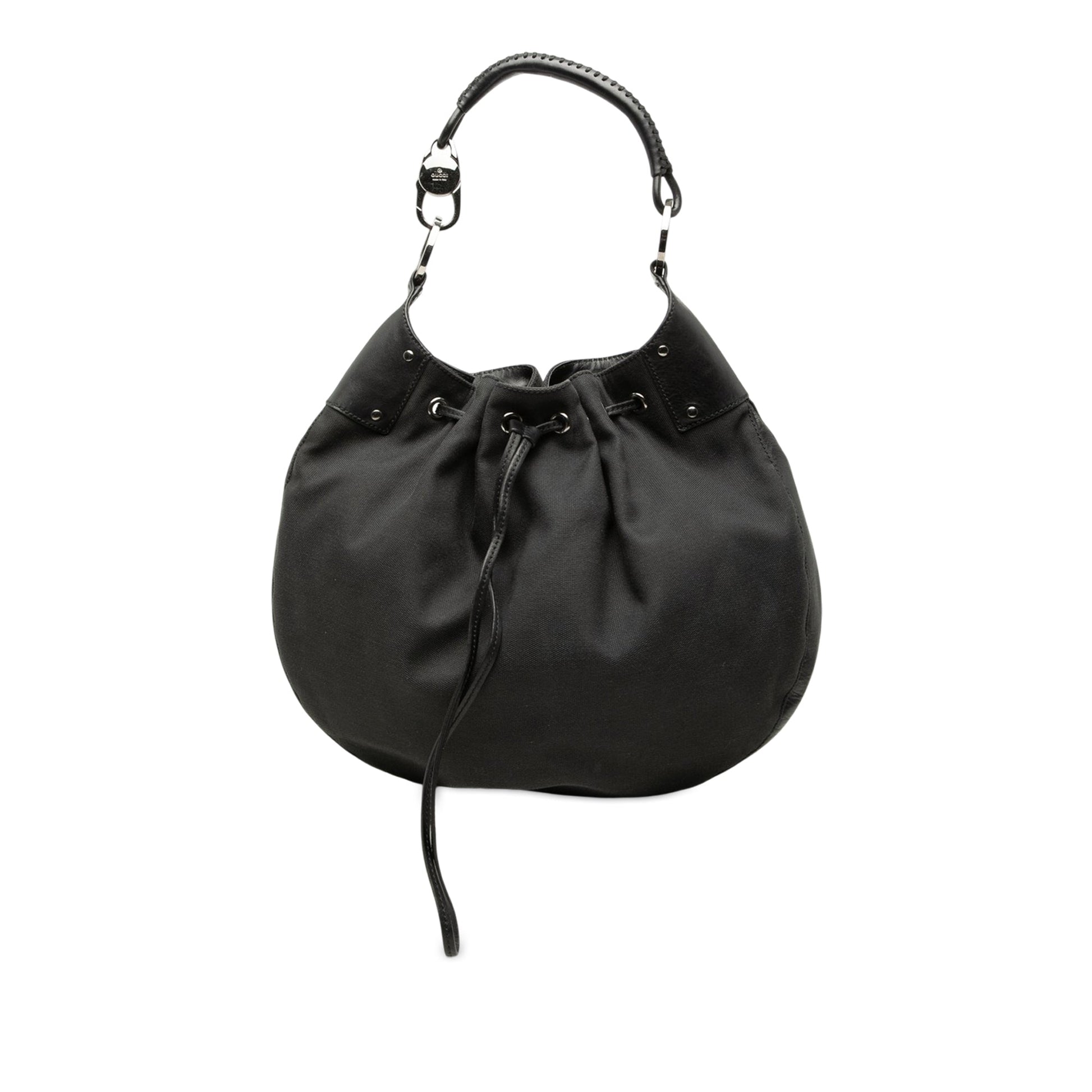 Gucci Canvas Drawstring Hobo