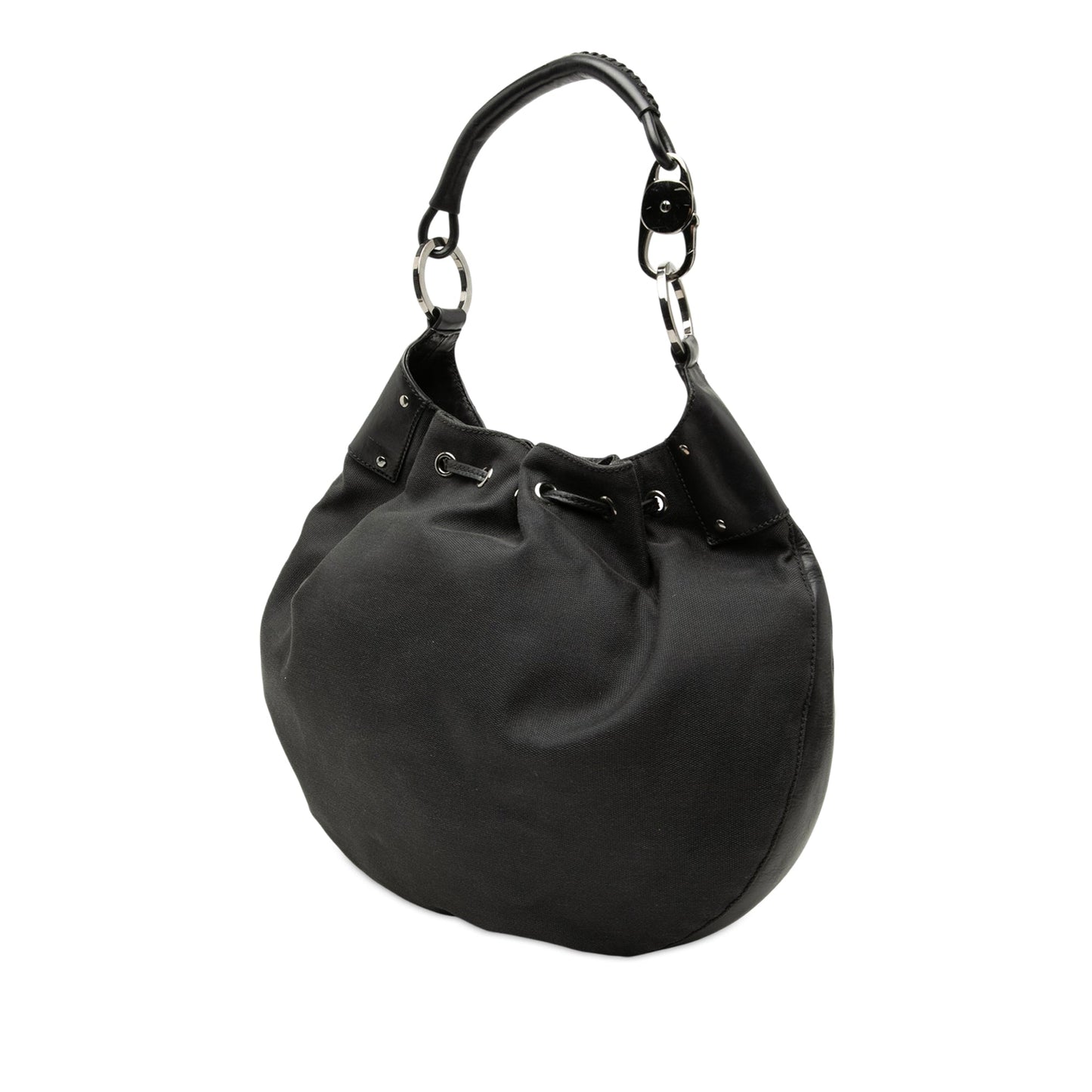 Gucci Canvas Drawstring Hobo