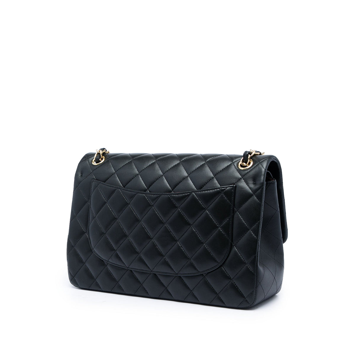 Chanel Jumbo Classic Lambskin Double Flap — Black