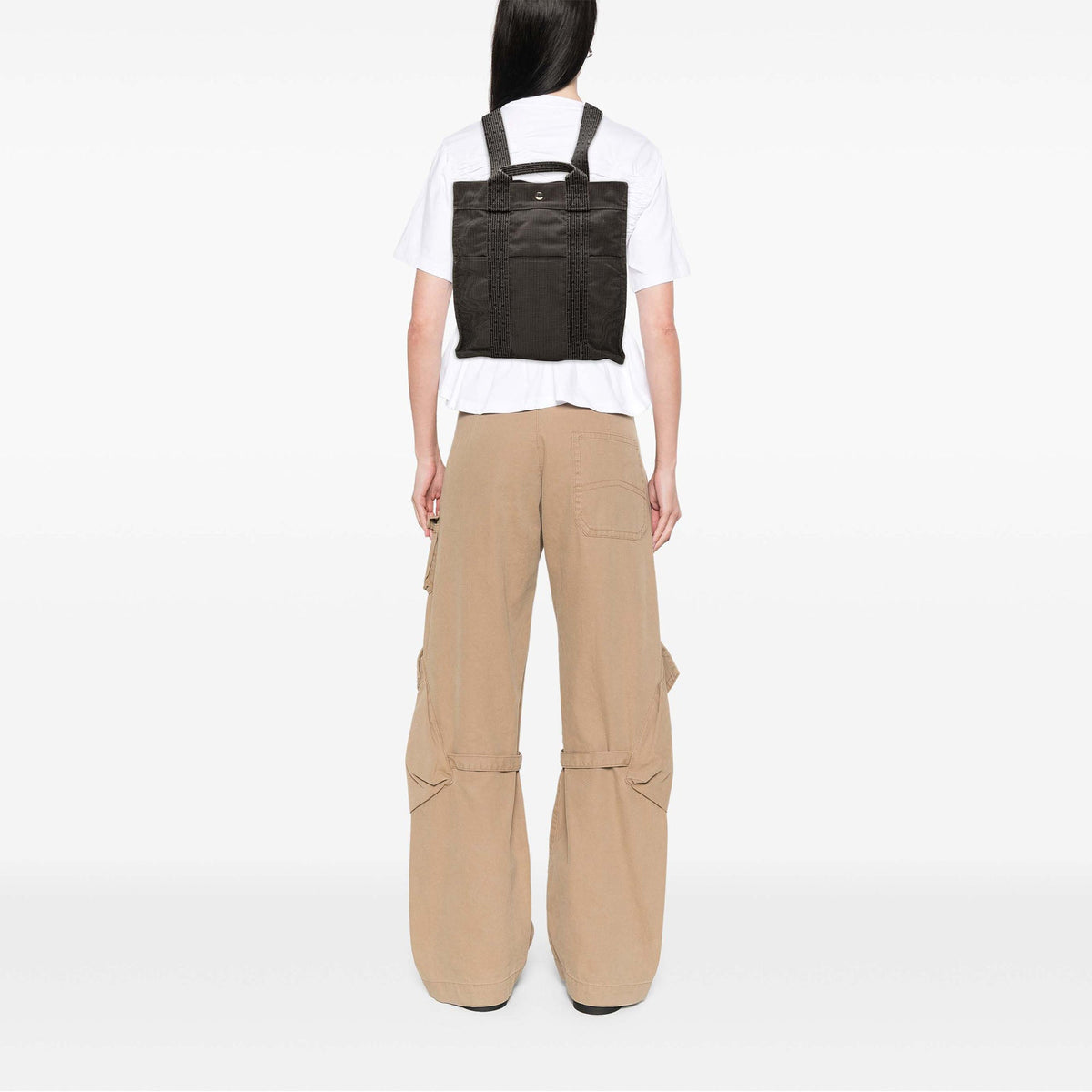 Hermès Canvas Herline Backpack MM