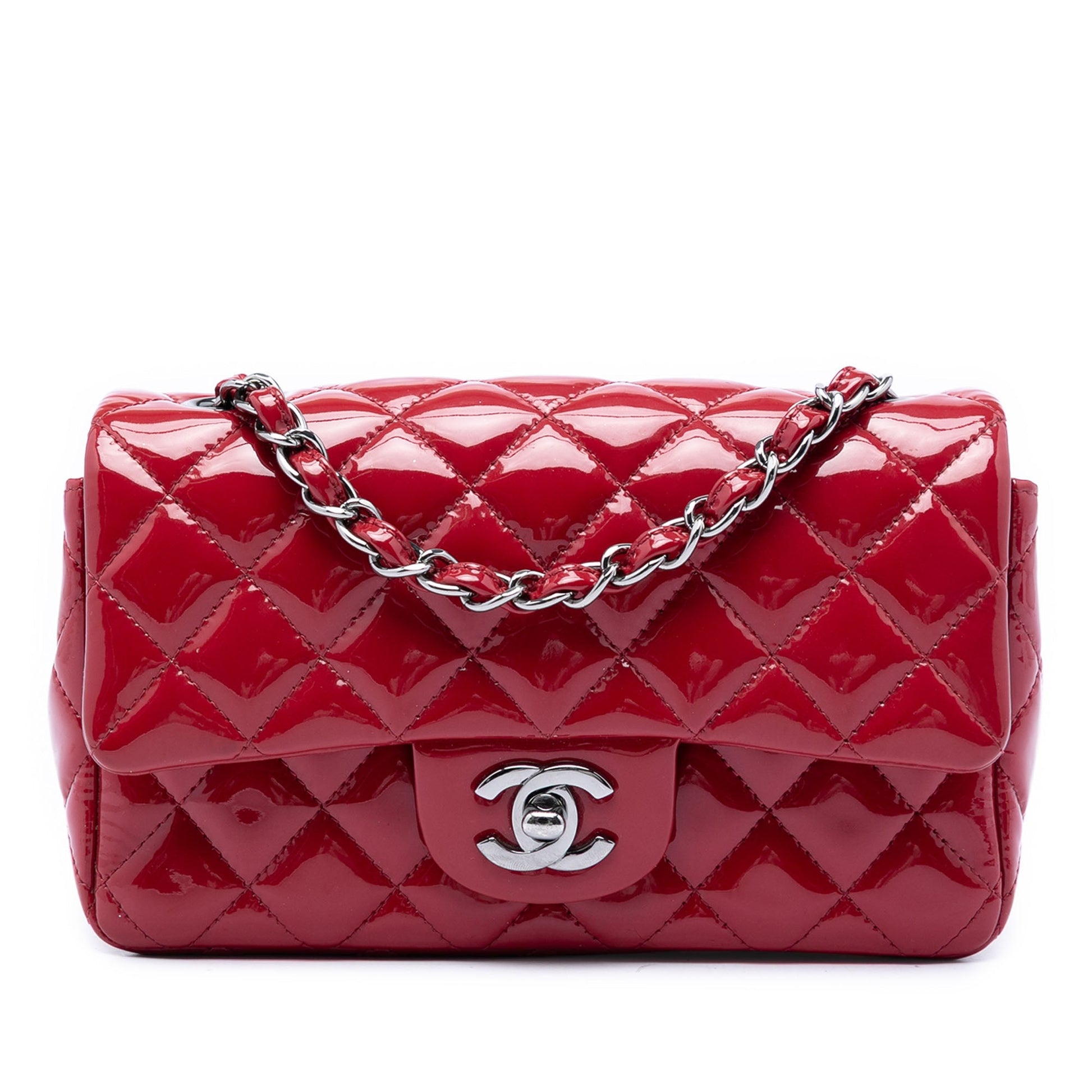 Chanel Mini Rectangular Classic Patent Single Flap