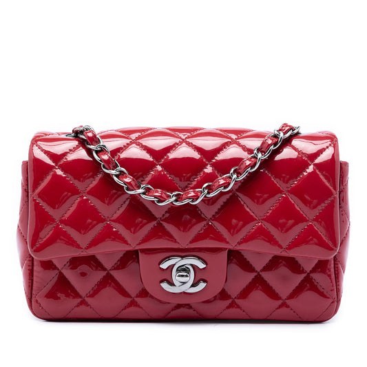 Chanel Mini Rectangular Classic Patent Single Flap