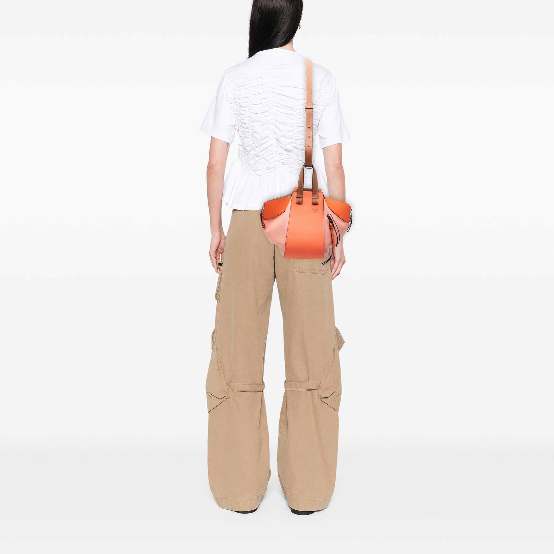 LOEWE Small Tricolor Soft Grained Calfskin Hammock Bag