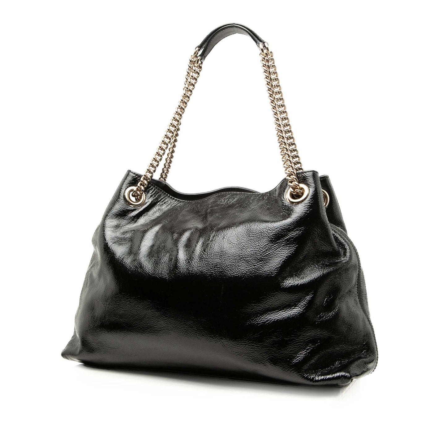 Gucci Medium Patent Soho Chain Tote