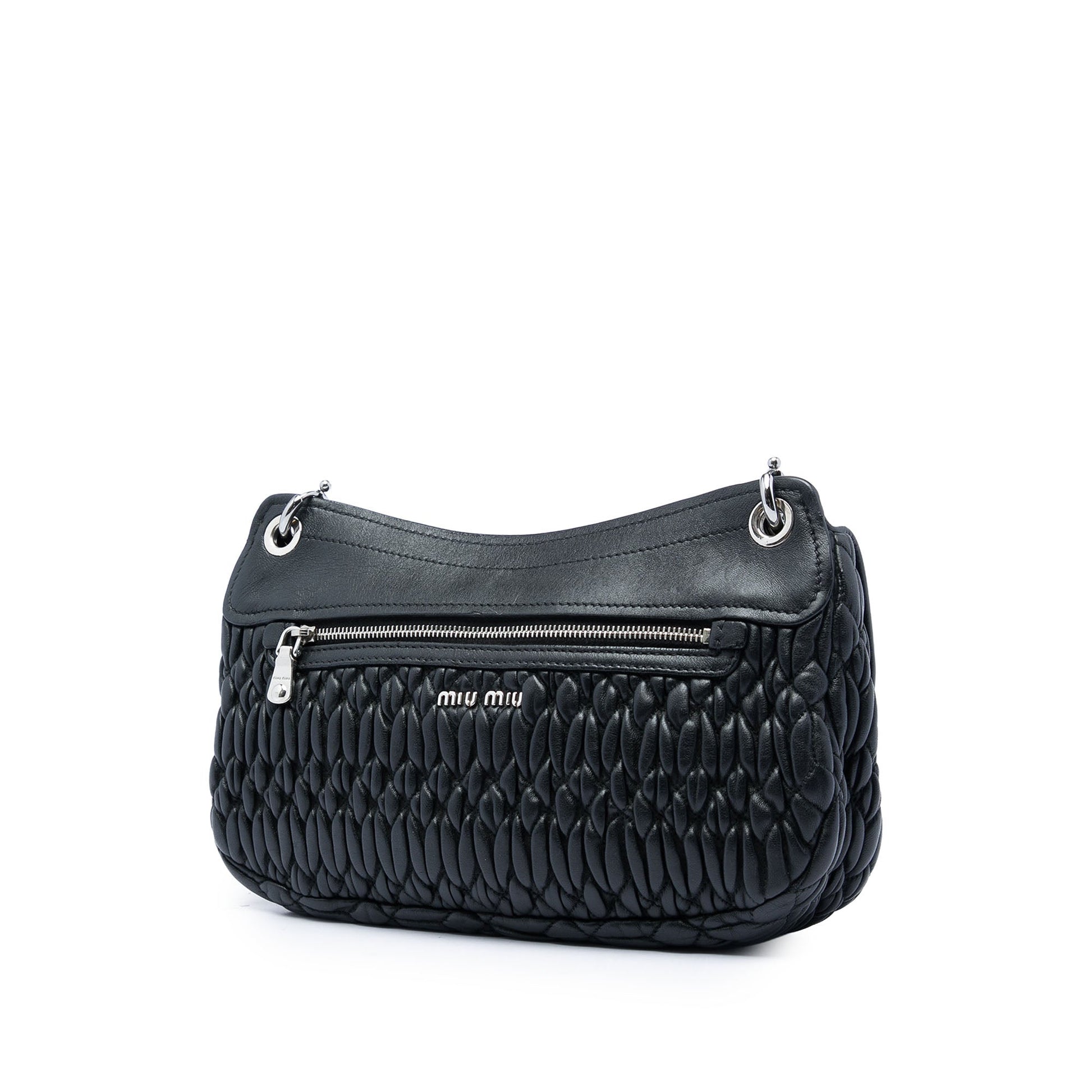 Miu Miu Matelasse Nappa Crystal Flap Crossbody