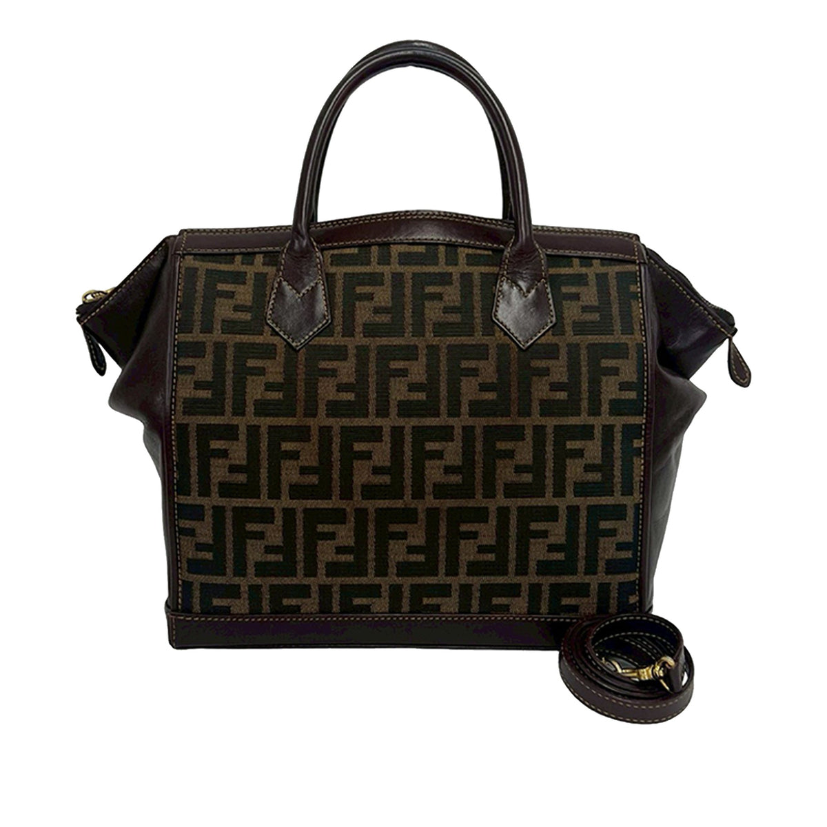 Fendi Zucca Canvas Satchel