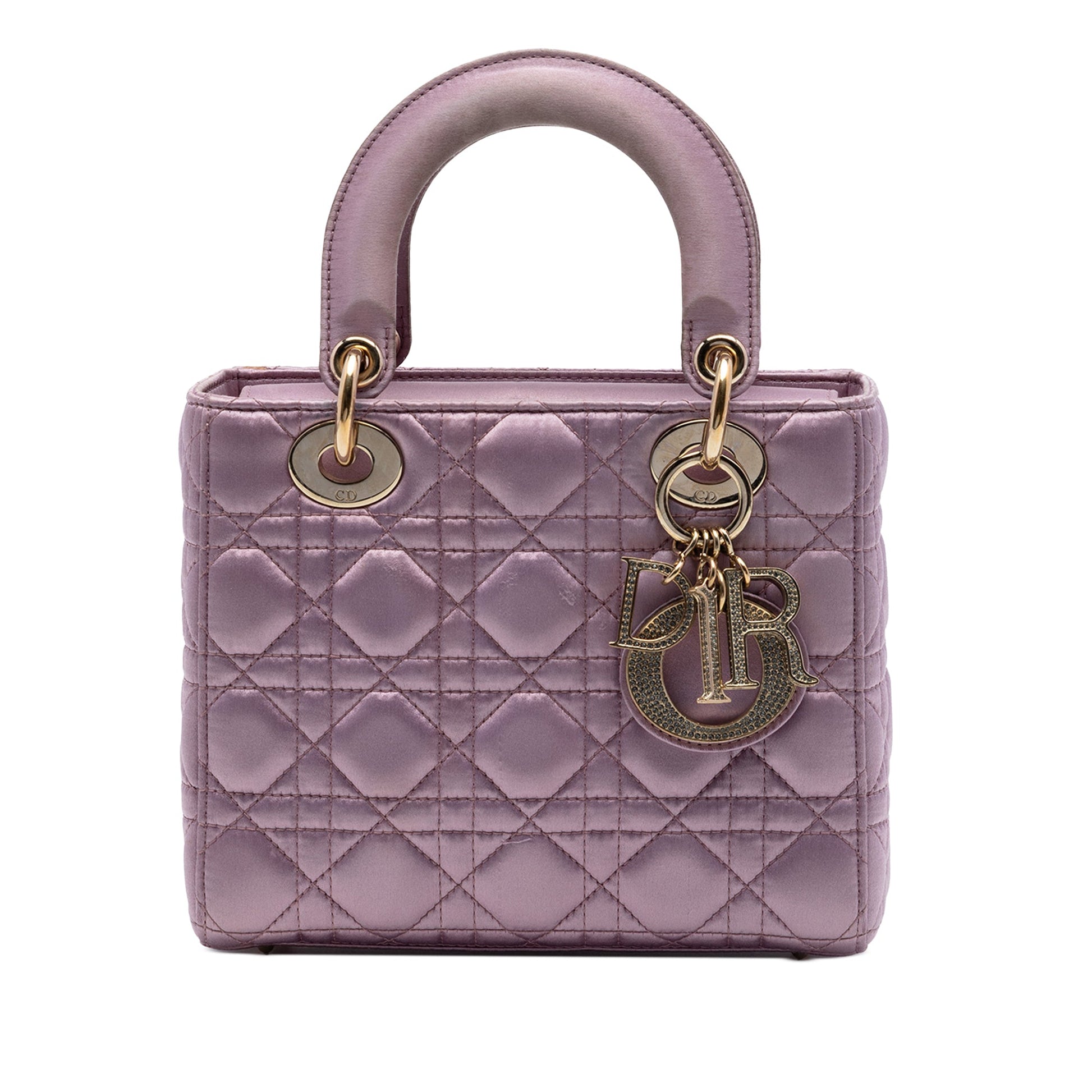 Dior Small Satin Cannage Swarovski Lady Dior