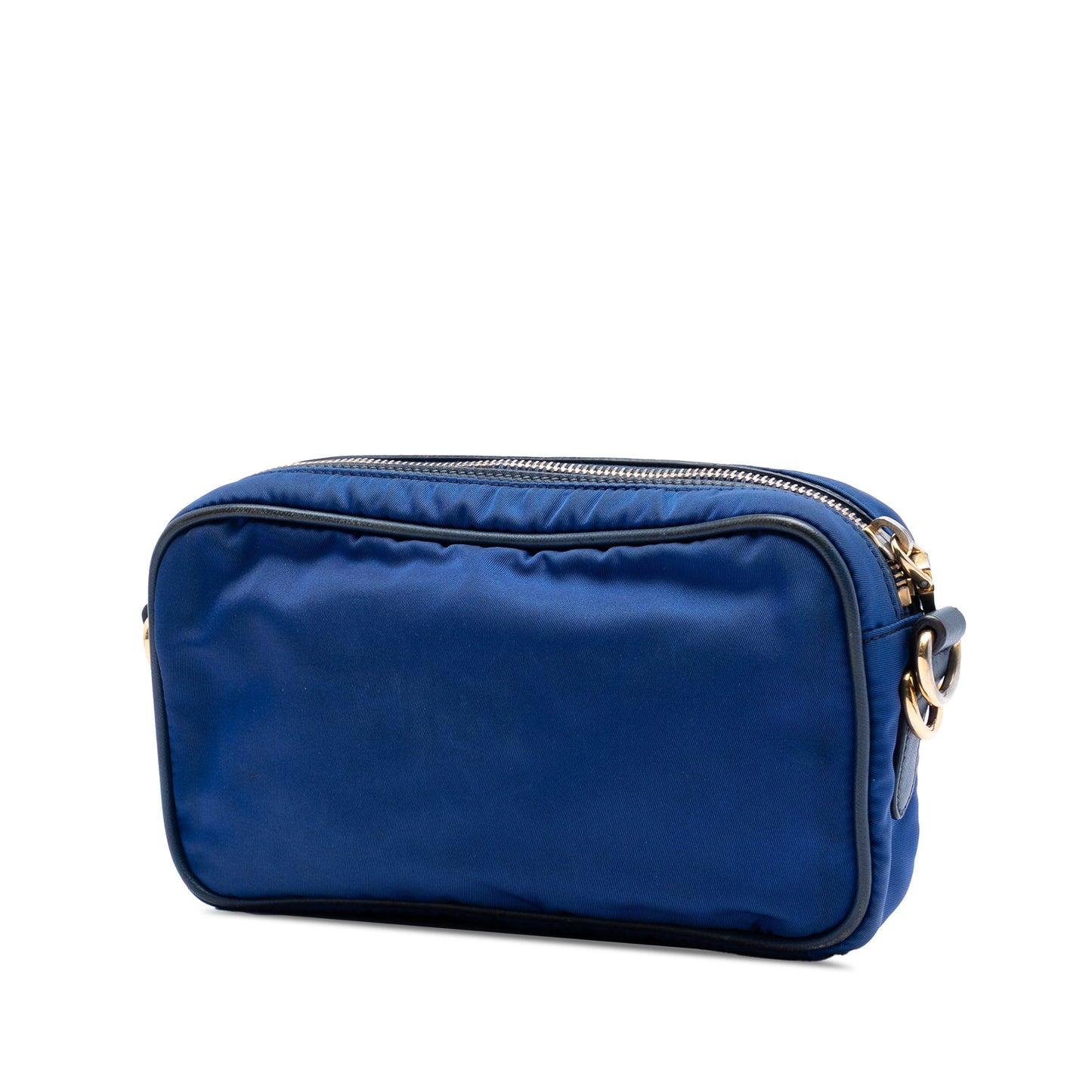 Prada Saffiano Trimmed Tessuto Camera Bag