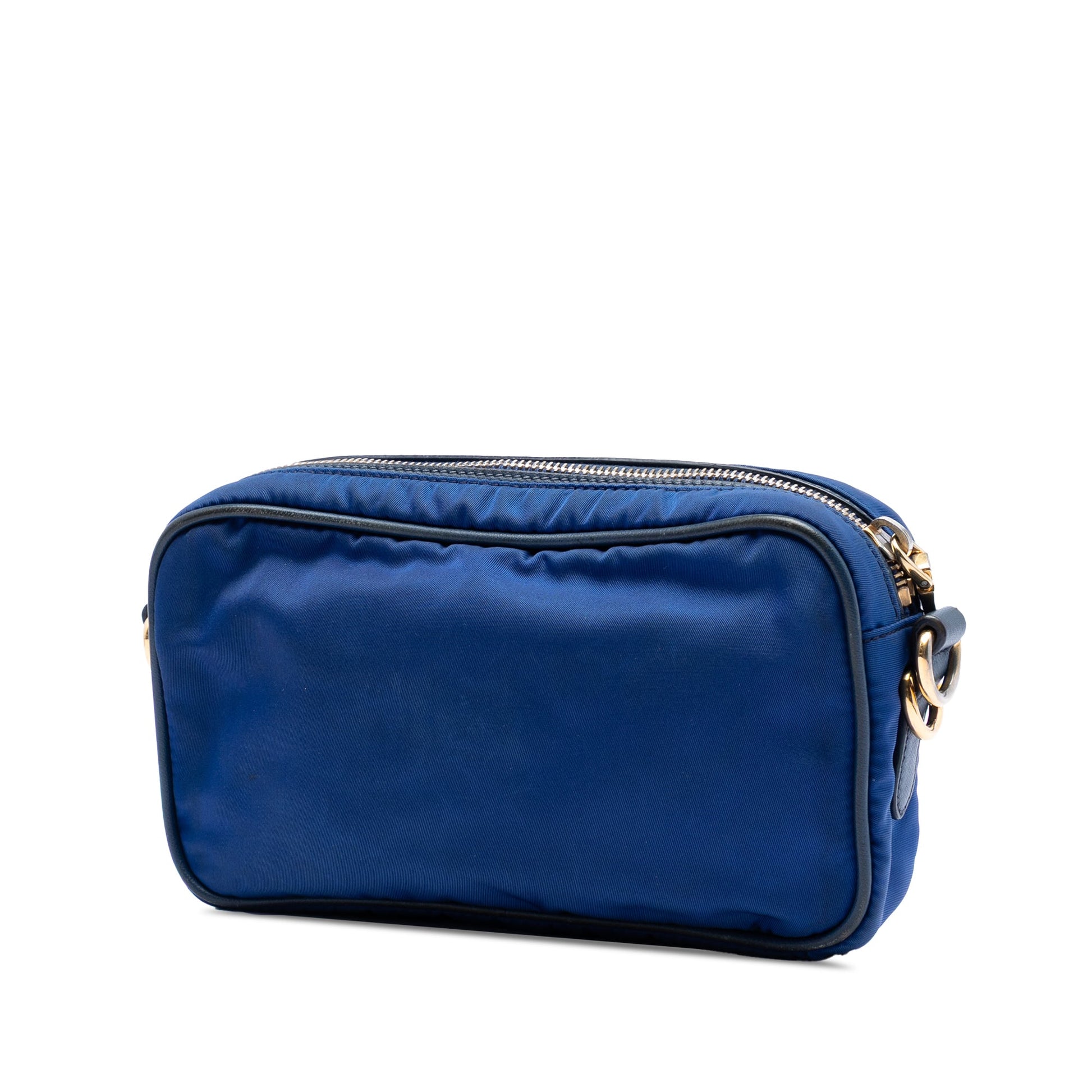 Prada Saffiano Trimmed Tessuto Camera Bag