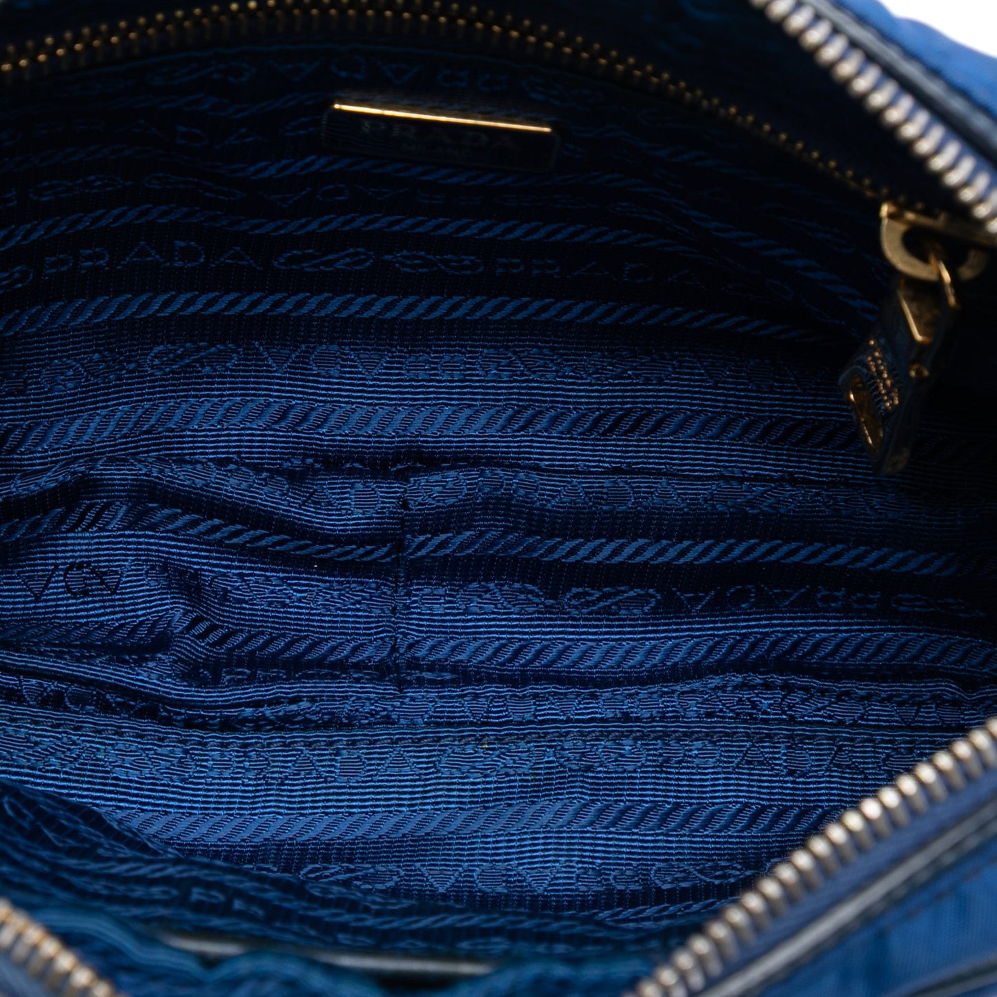 Prada Saffiano Trimmed Tessuto Camera Bag