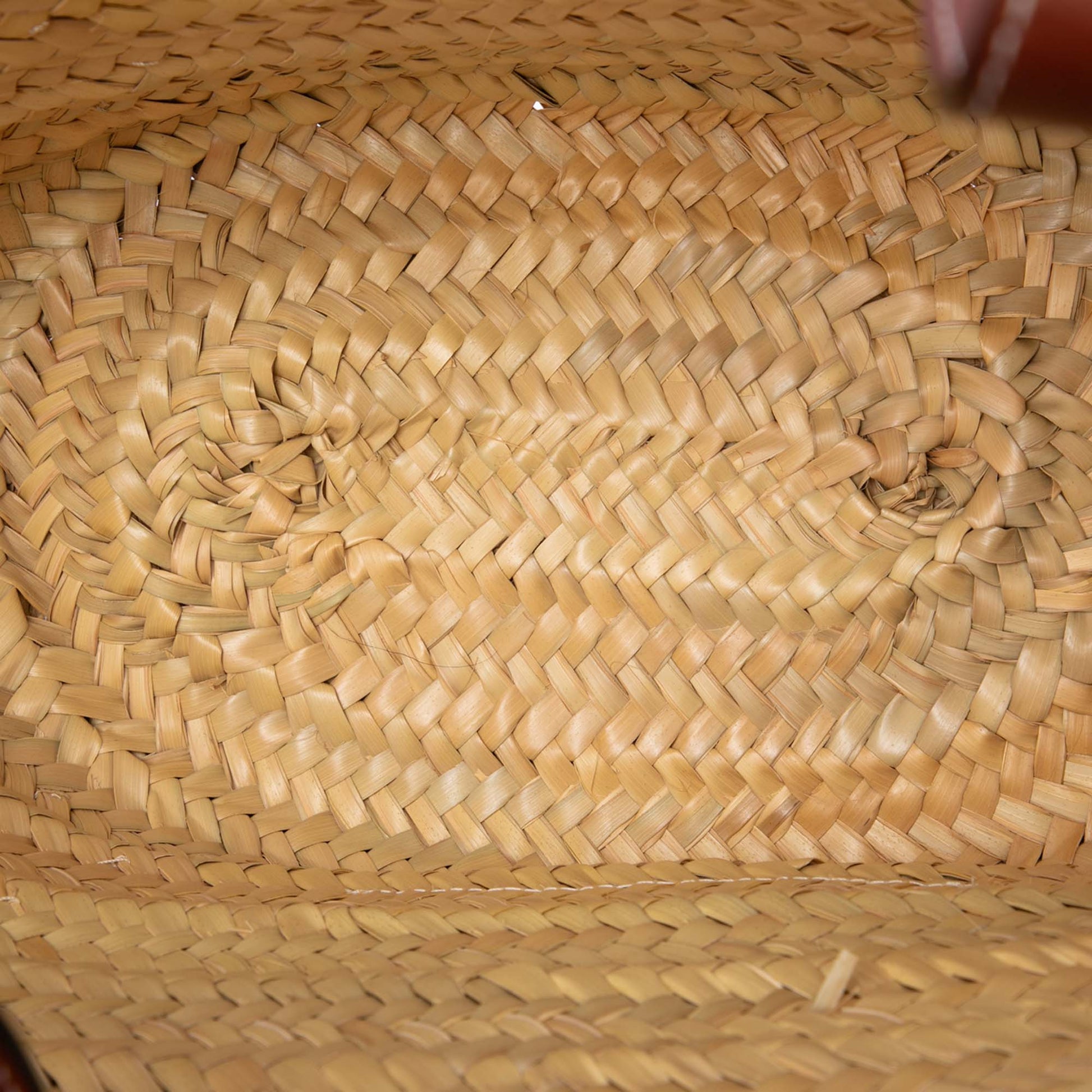 LOEWE Large Floral Embroidered Raffia Basket Tote