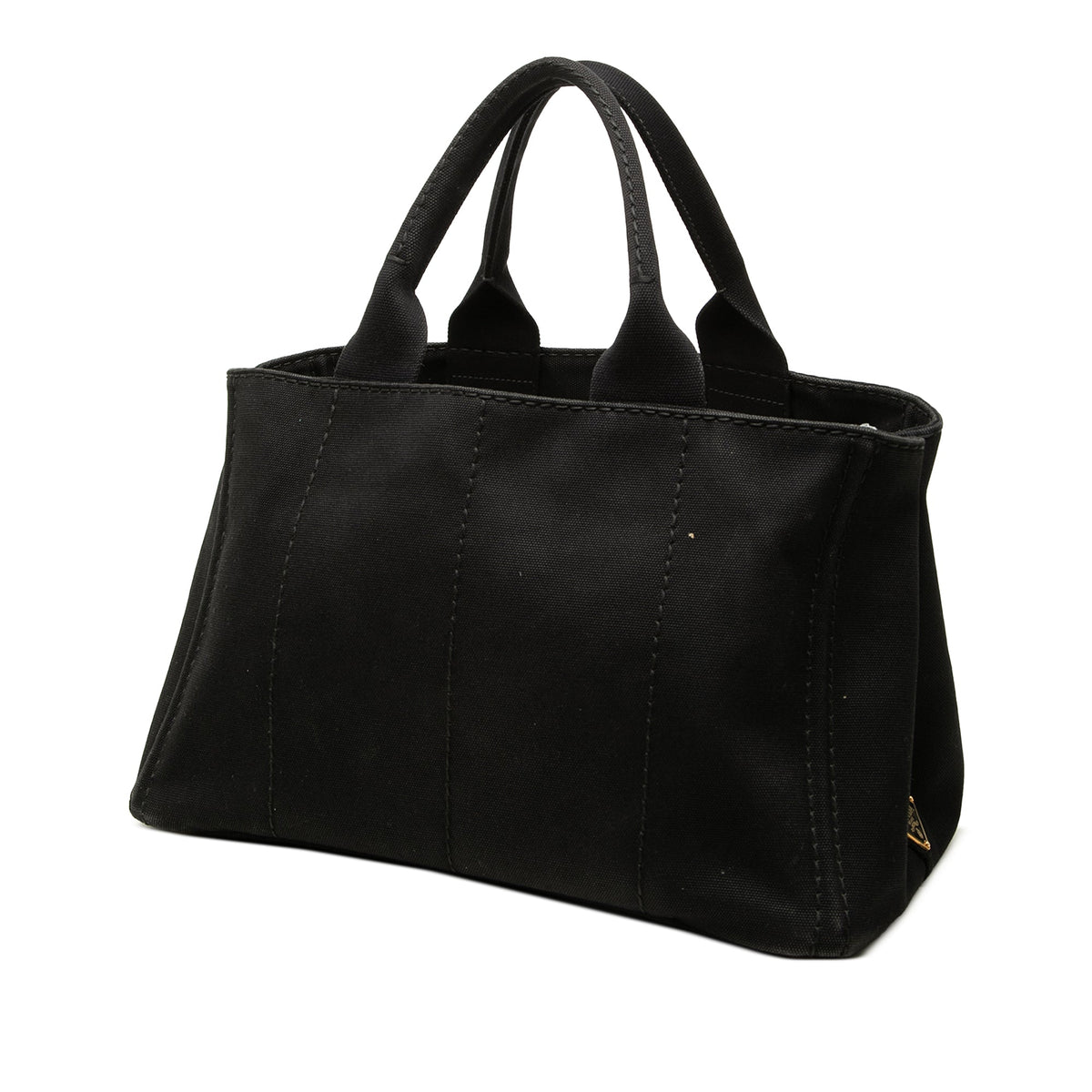 Prada Canvas Canapa Logo Tote — Black