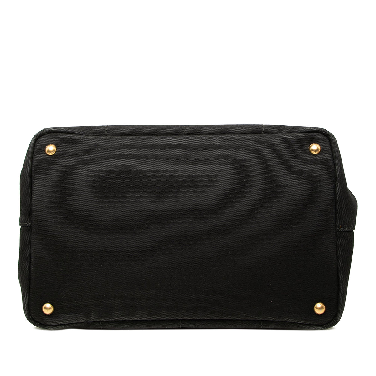 Prada Canvas Canapa Logo Tote — Black