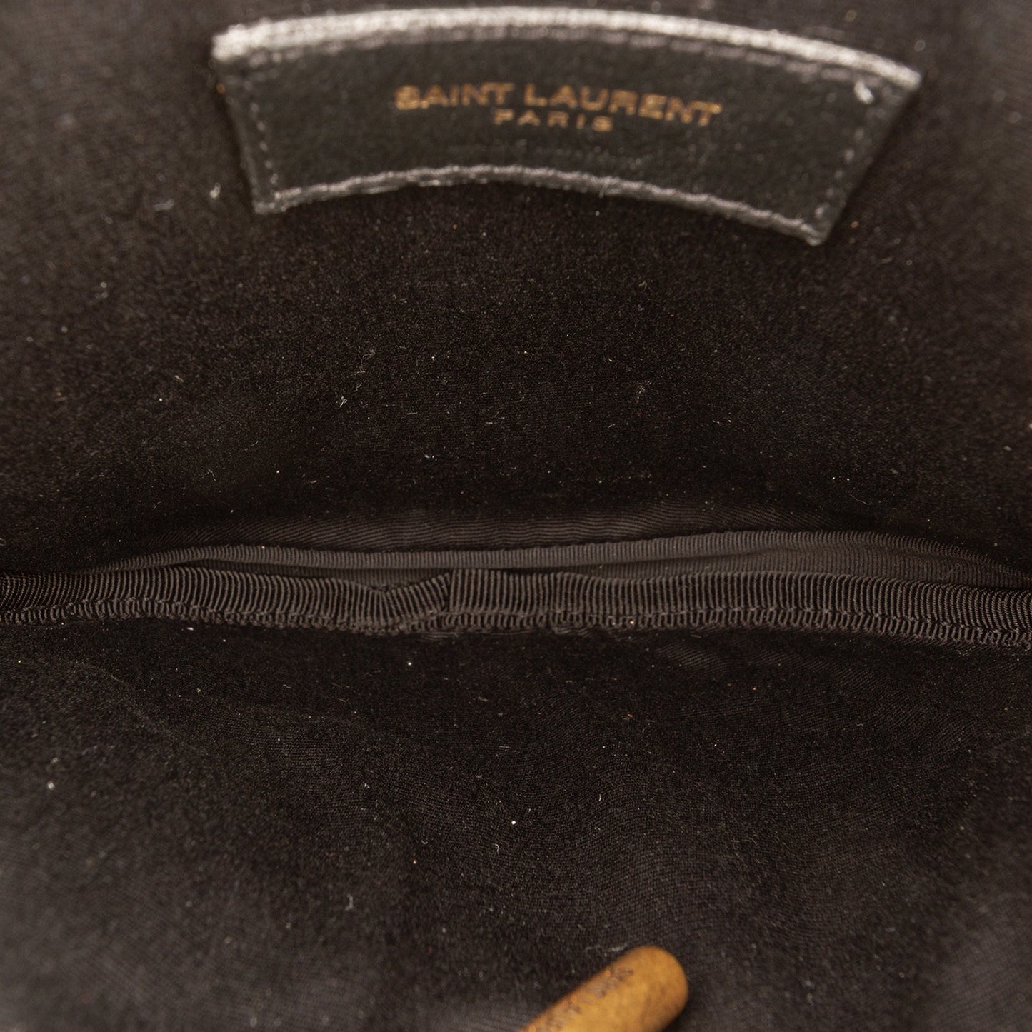 Saint Laurent Quilted Le Maillon Round Tassel Chain Crossbody