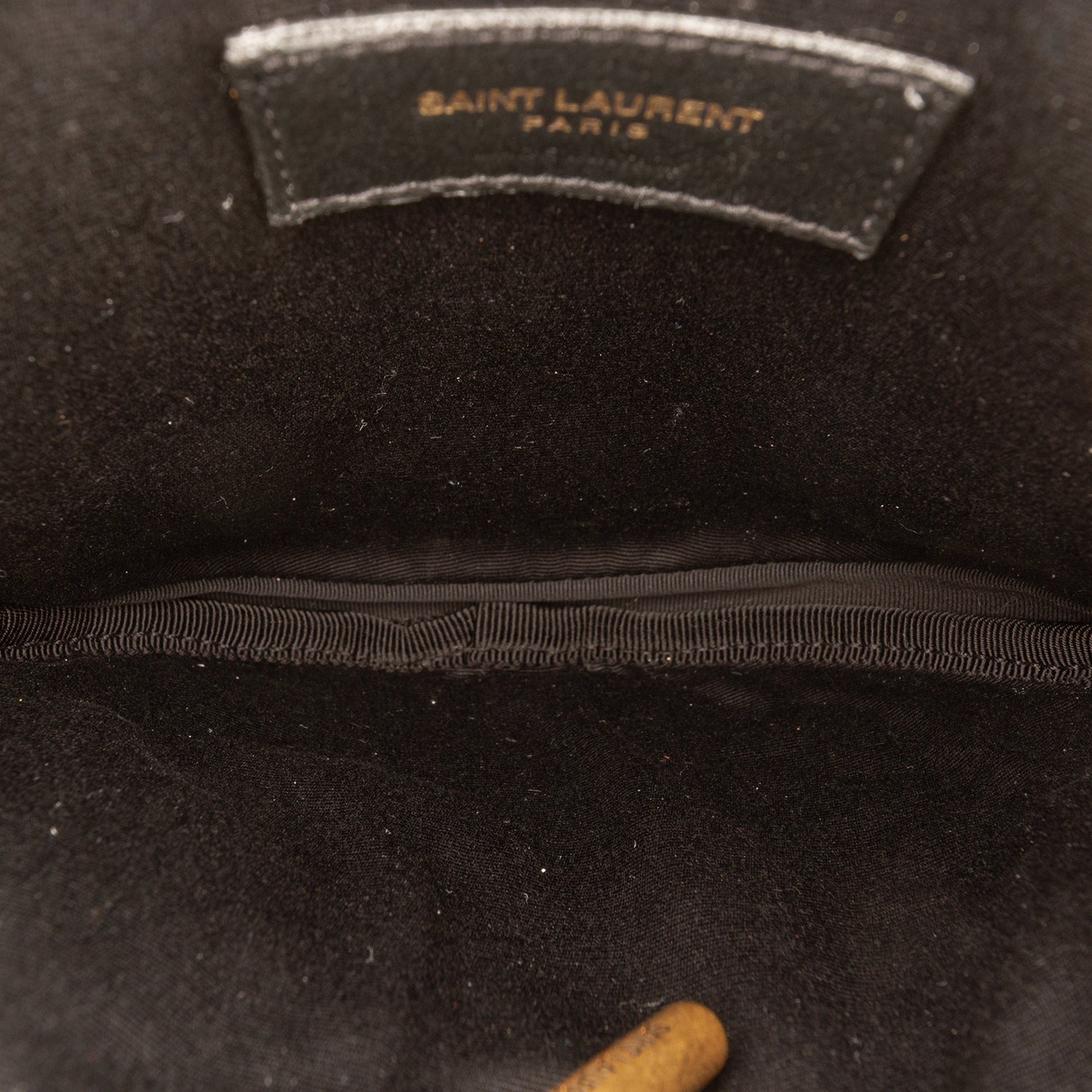 Saint Laurent Quilted Le Maillon Round Tassel Chain Crossbody