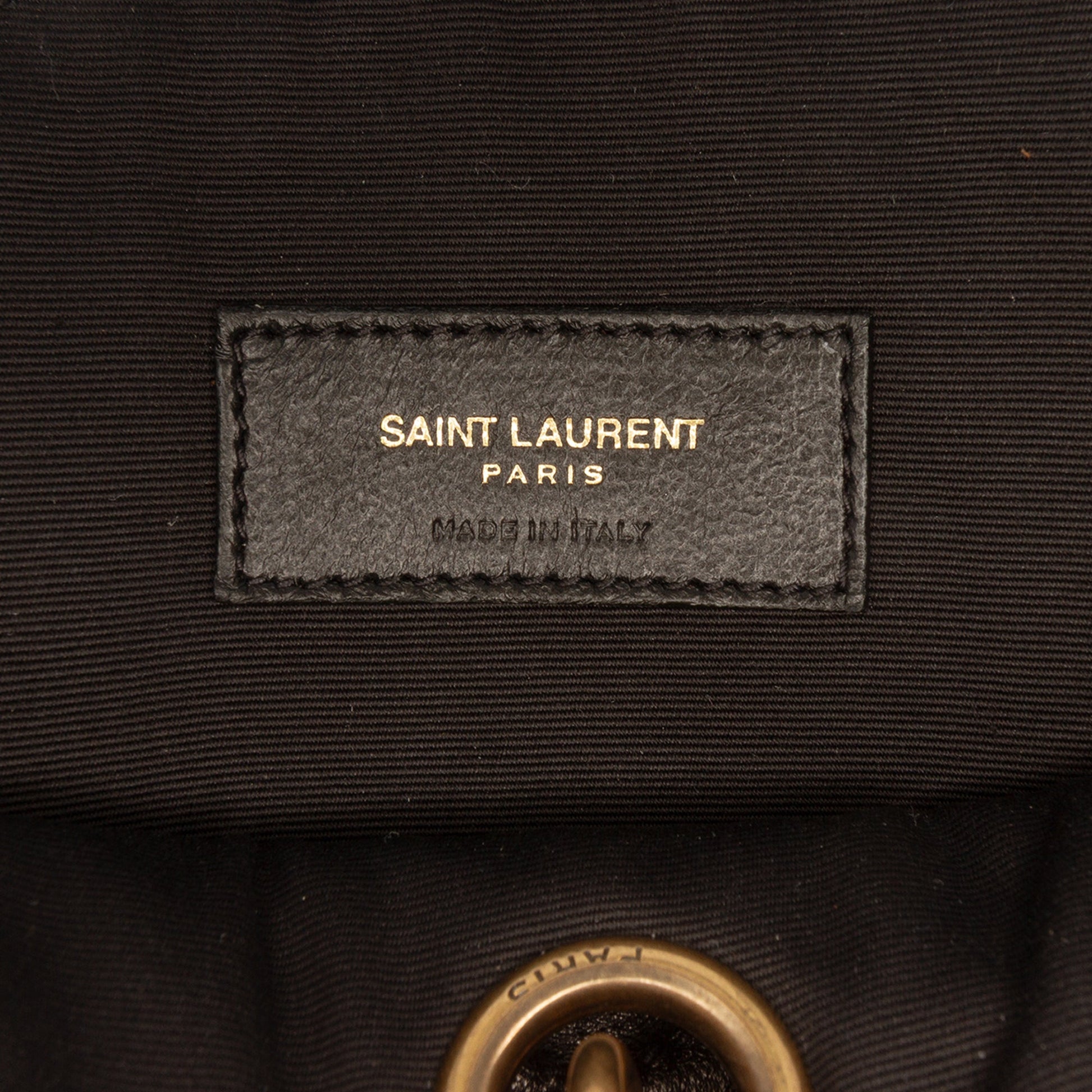 Saint Laurent Quilted Le Maillon Round Tassel Chain Crossbody