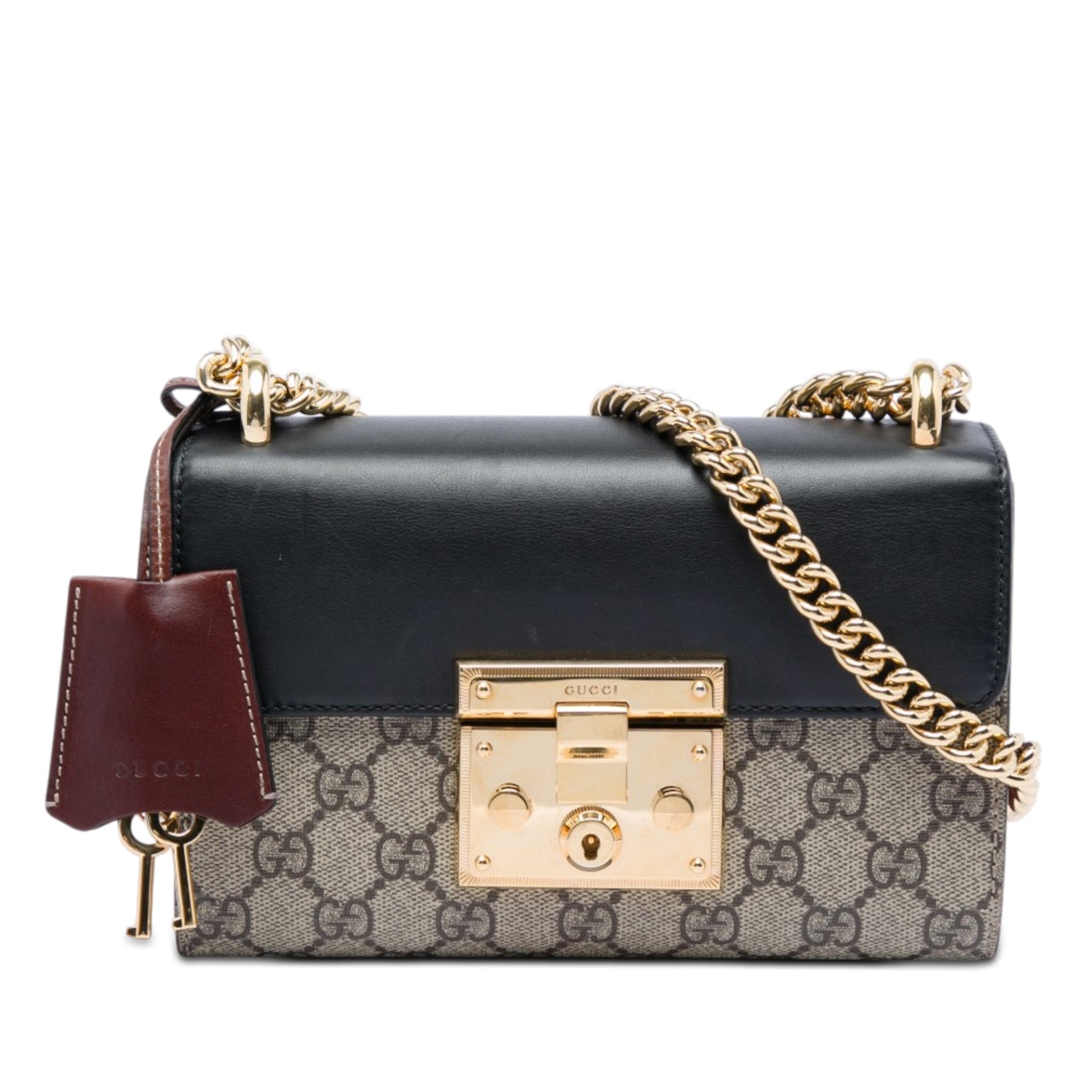 Gucci Small GG Supreme Padlock Crossbody
