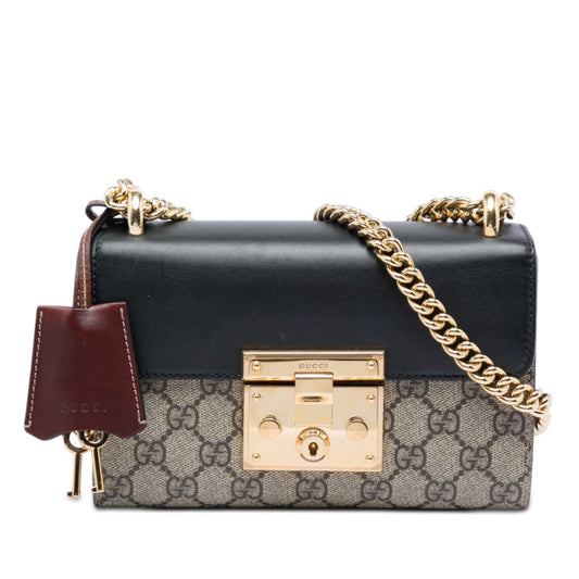 Gucci Small GG Supreme Padlock Crossbody