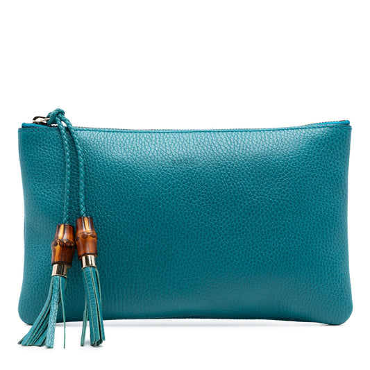 Gucci Calfskin Bamboo Clutch