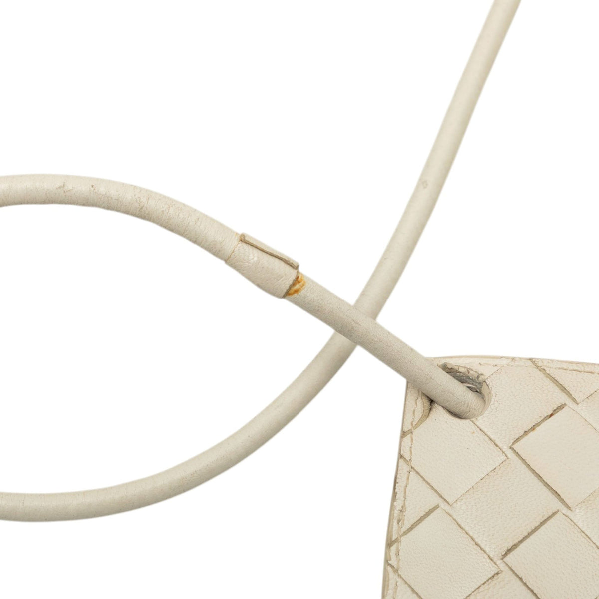 Bottega Veneta Nappa Intrecciato Phone Pouch — White