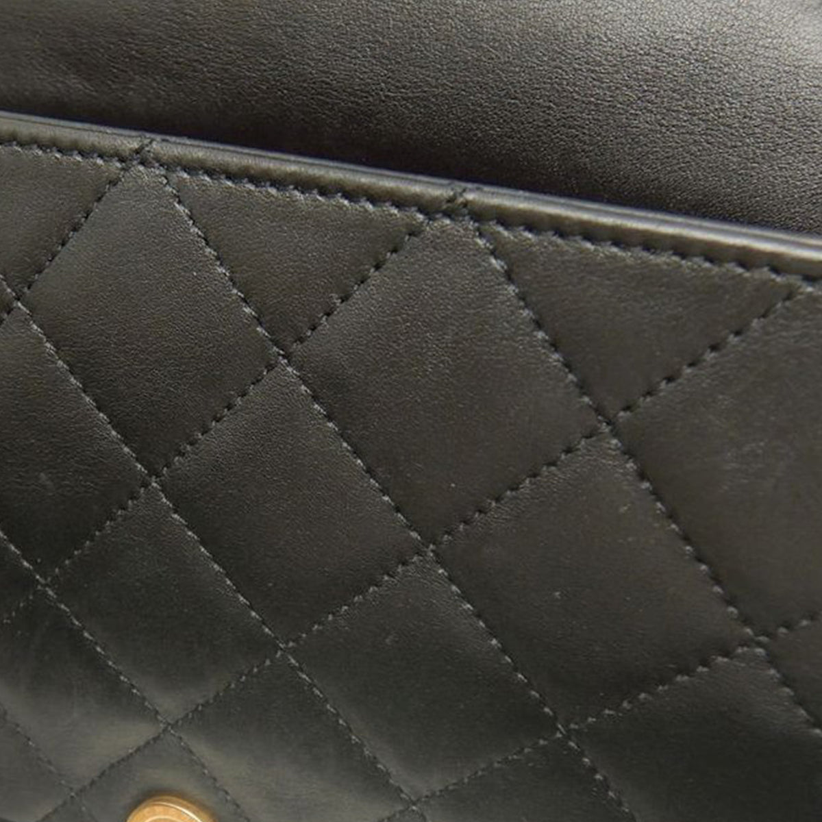 Chanel Medium Quilted Lambskin Logo Enchained Flap