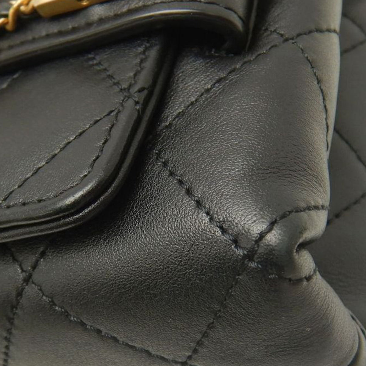 Chanel Medium Quilted Lambskin Logo Enchained Flap
