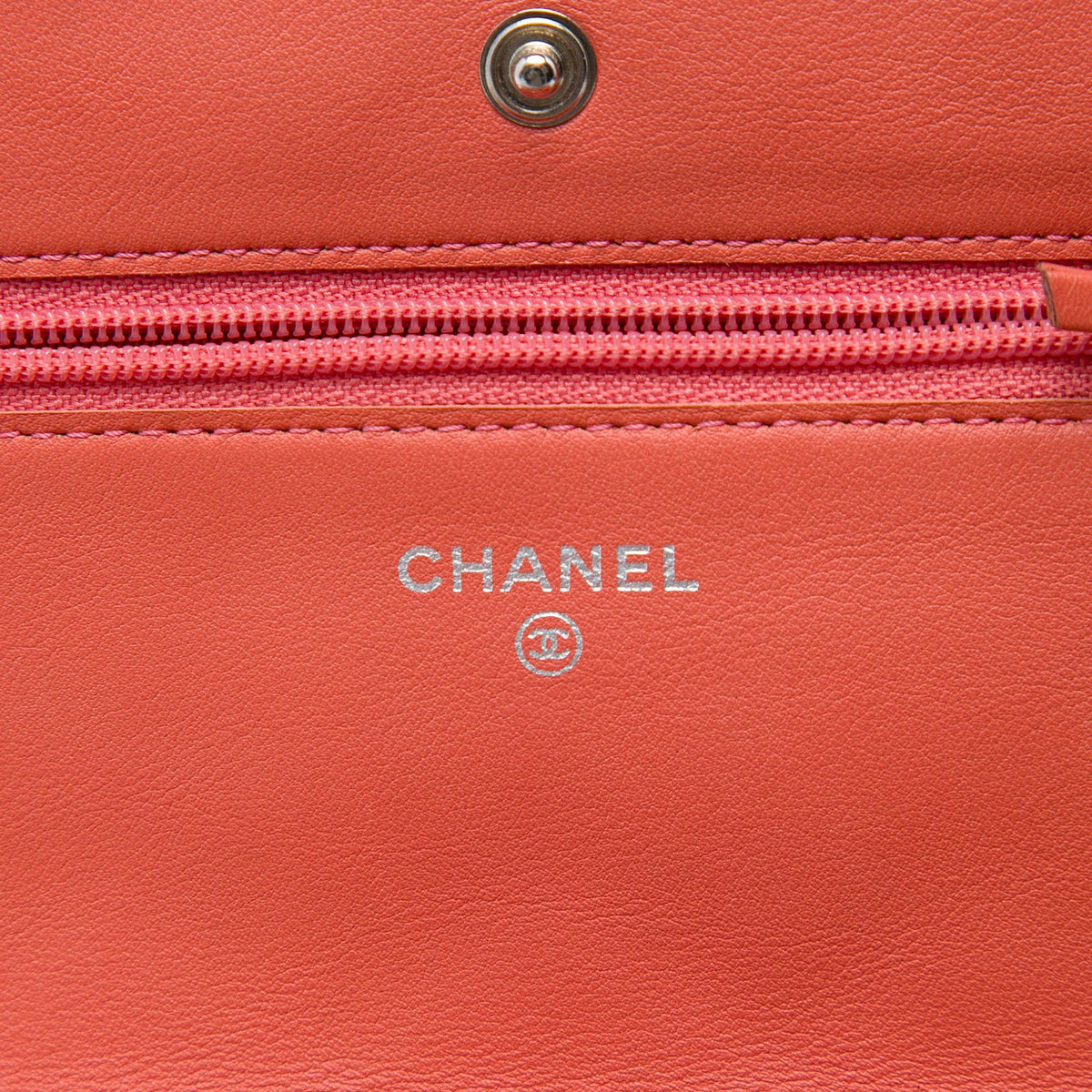 Chanel CC Quilted Patent Wallet on Chain