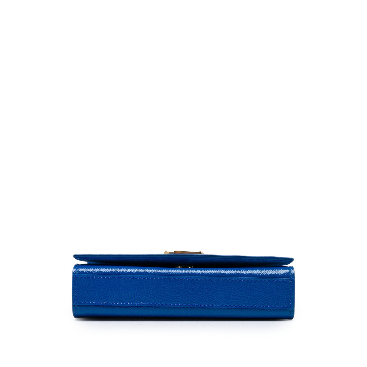 Saint Laurent Small Grain De Poudre Monogram Kate Crossbody — Blue