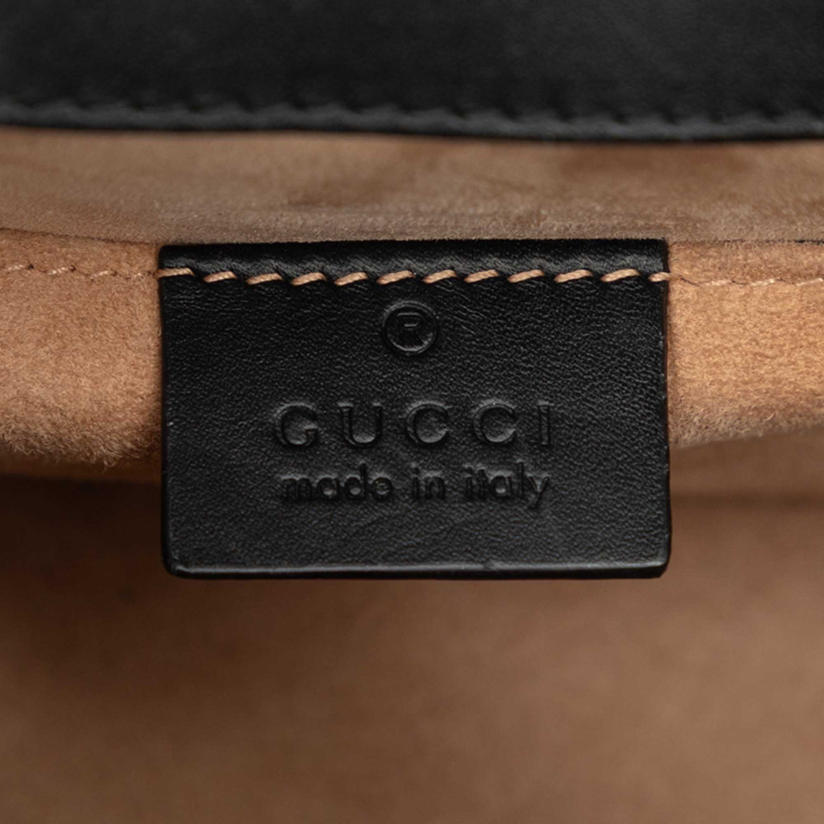 Gucci Mini Calfskin Web Sylvie Chain Satchel