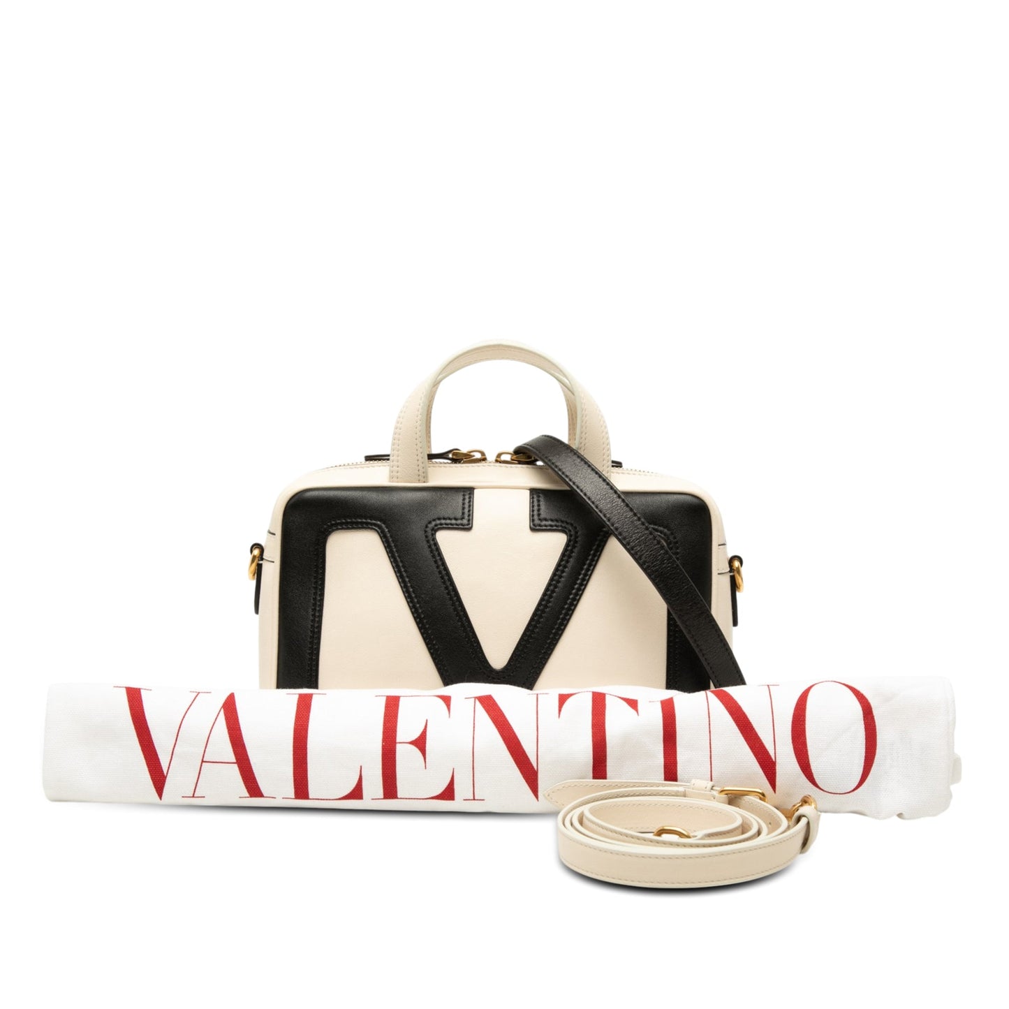 Valentino Bicolor Nappa Vlogo Viva Superstar Handbag
