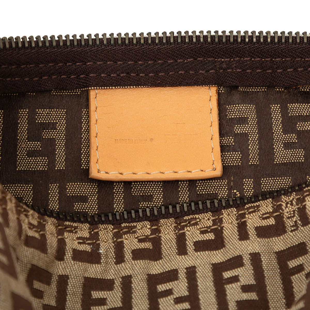 Fendi Zucchino Canvas Handbag