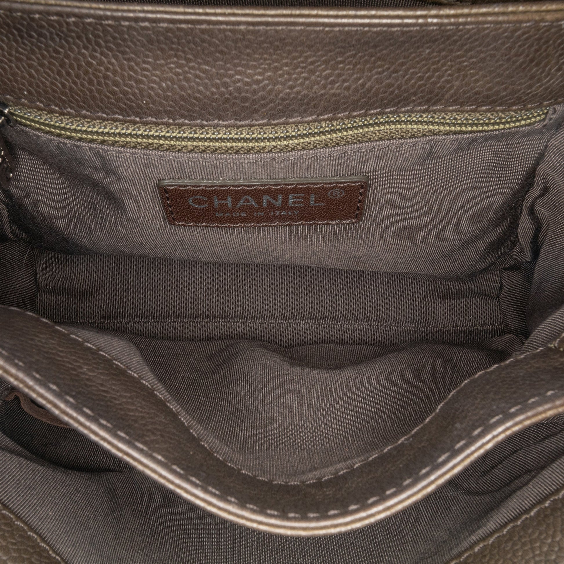 Chanel CC Quilted Caviar Crossbody