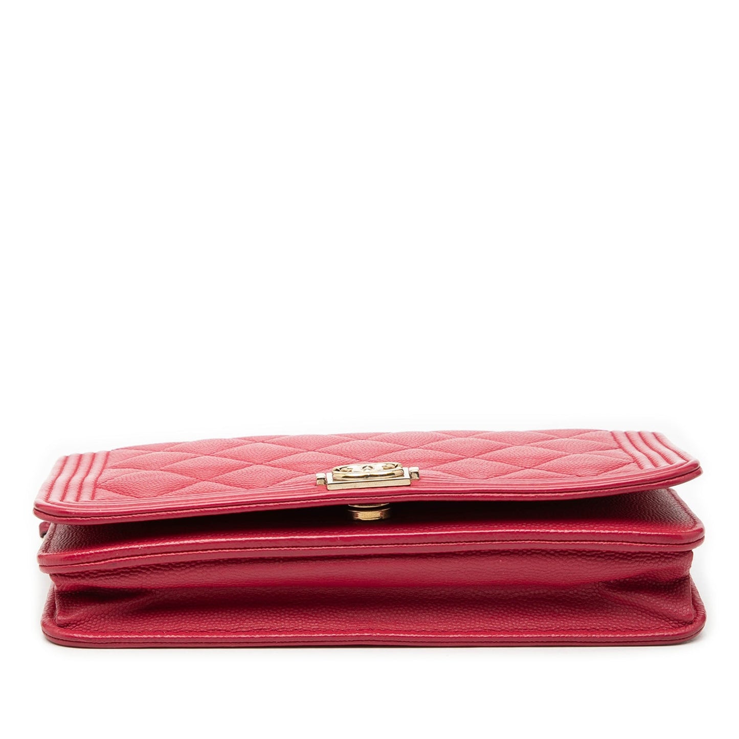 Chanel Quilted Caviar Boy Wallet on Chain