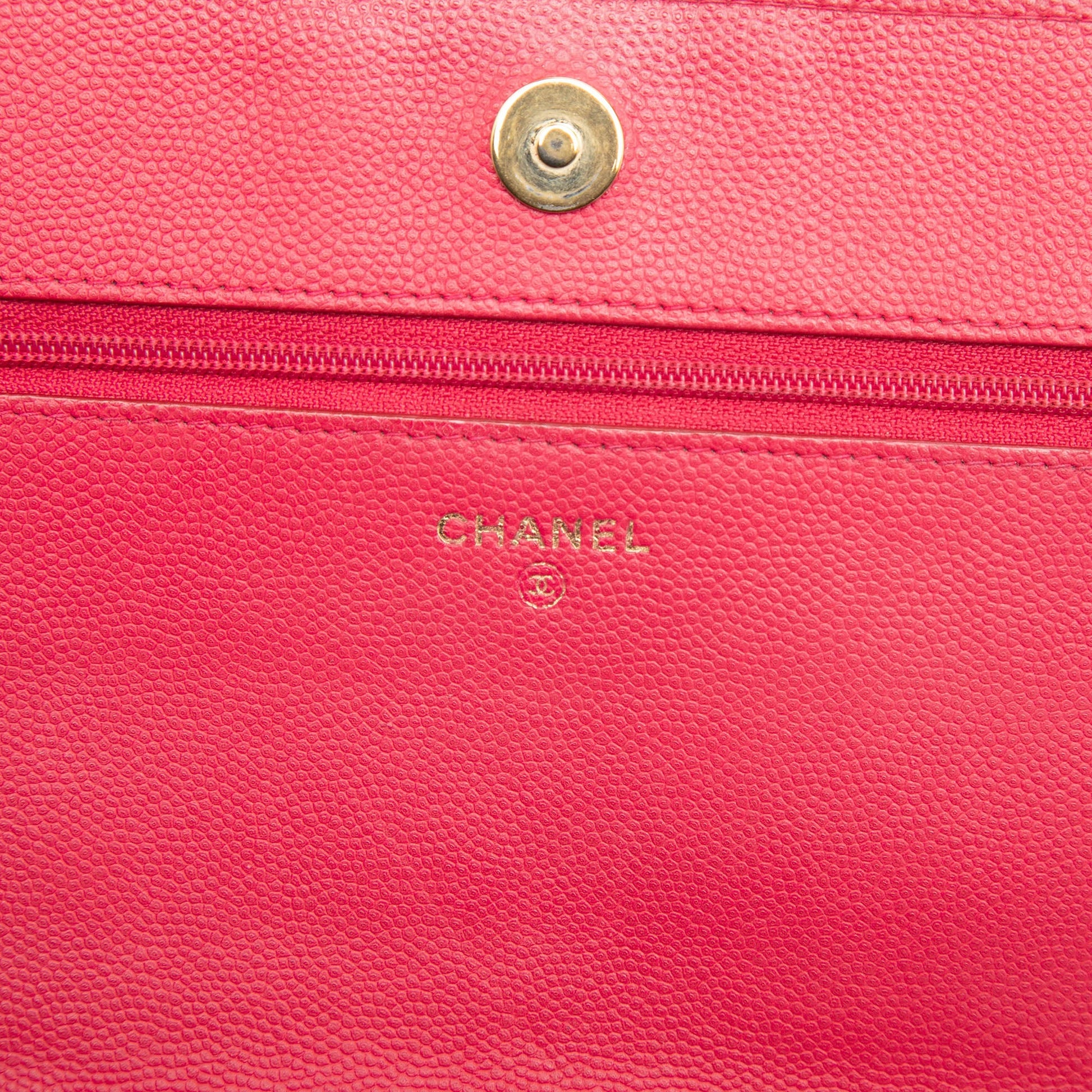 Chanel Quilted Caviar Boy Wallet on Chain