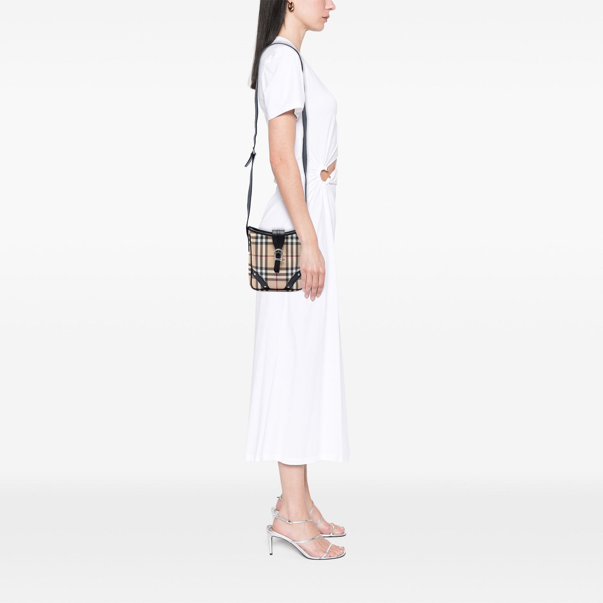 Burberry House Check Coated Canvas Crossbody