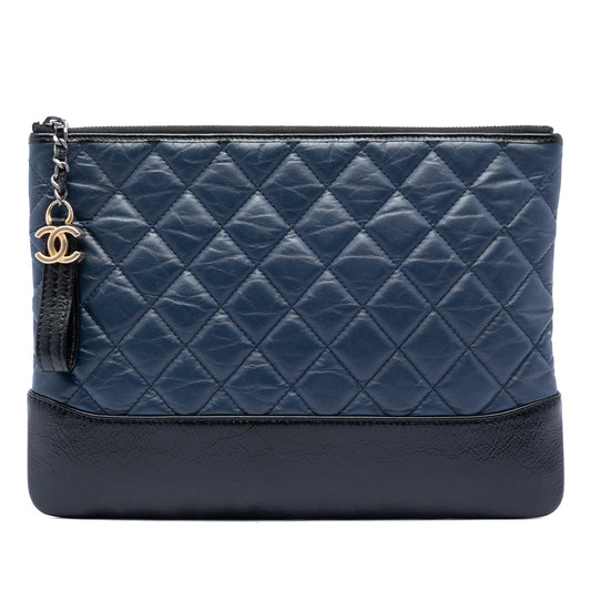 Chanel Medium Aged Calfskin Gabrielle O Case Clutch