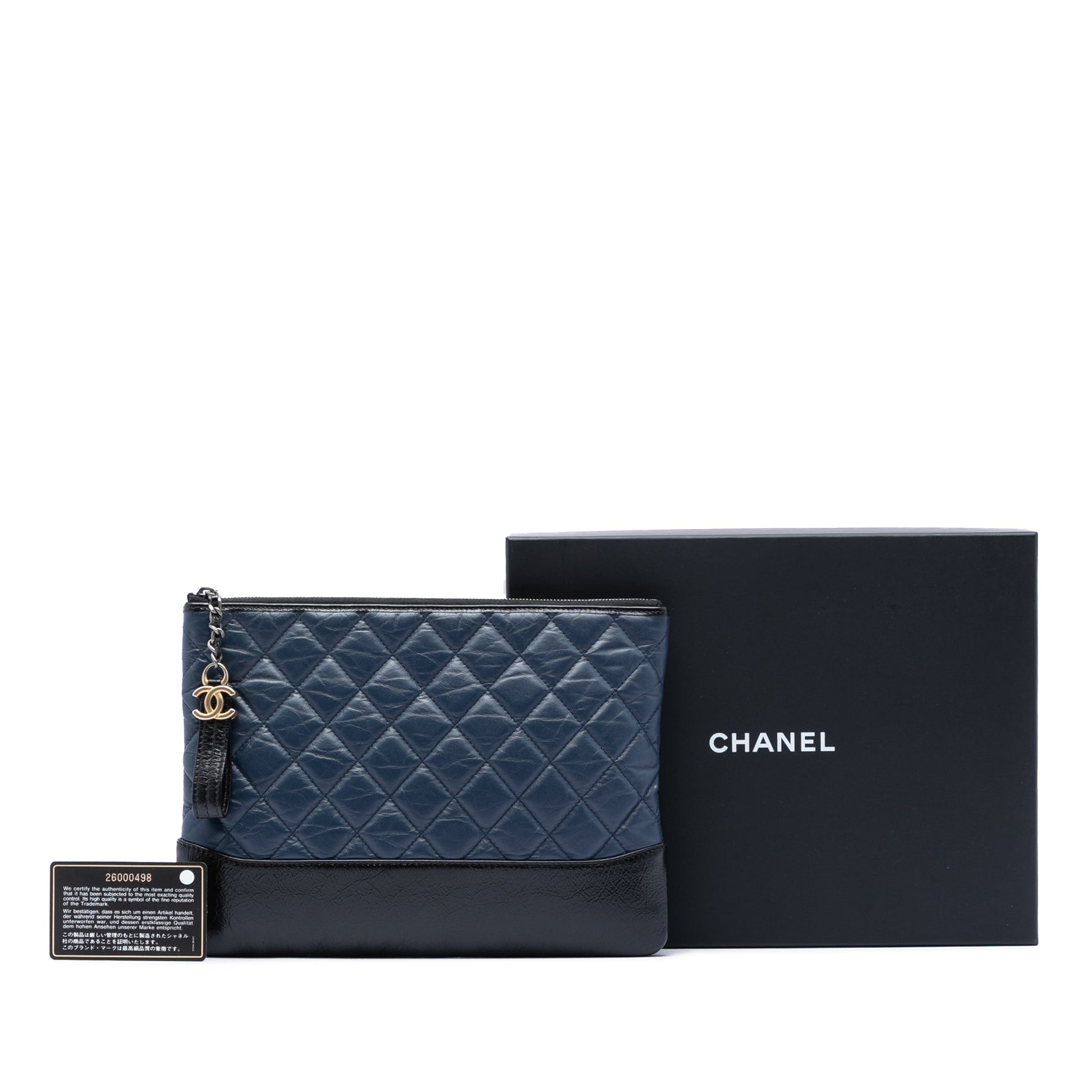 Chanel Medium Aged Calfskin Gabrielle O Case Clutch
