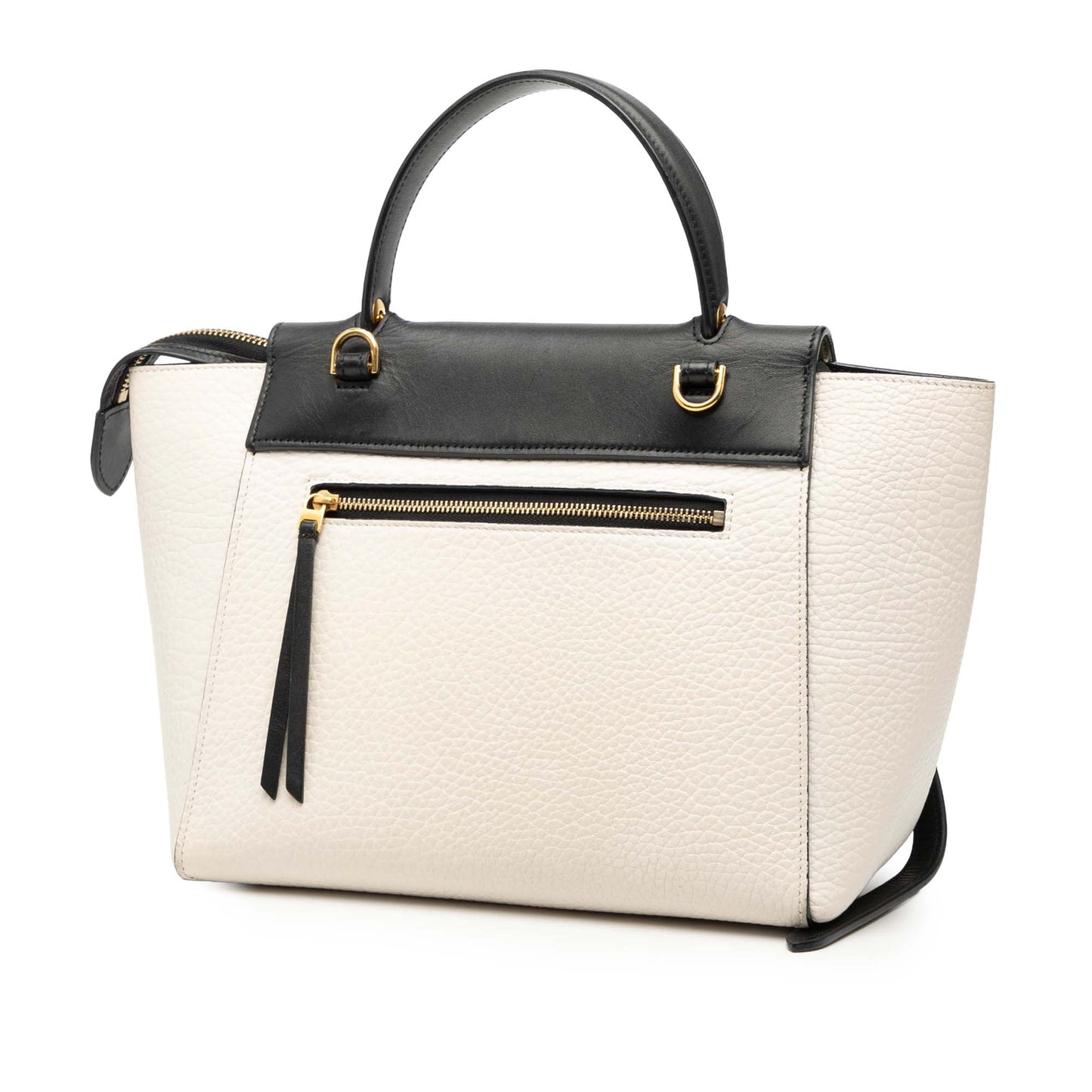 Celine Micro Bicolor Leather Belt Satchel